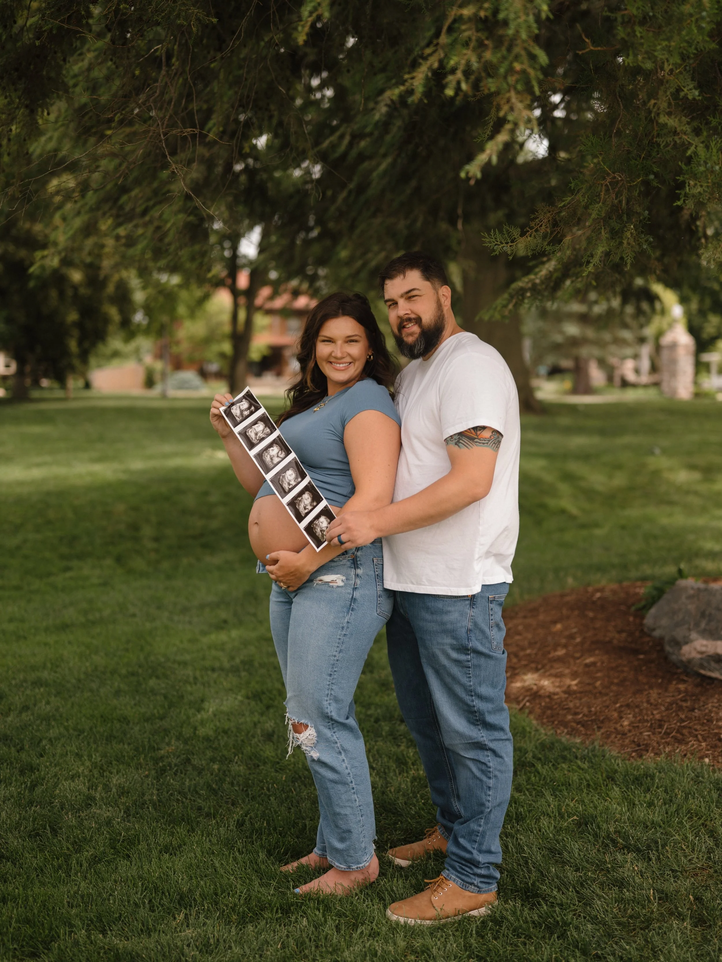 Baby boy is here! Congrats to this new mama &amp; dad 🩵