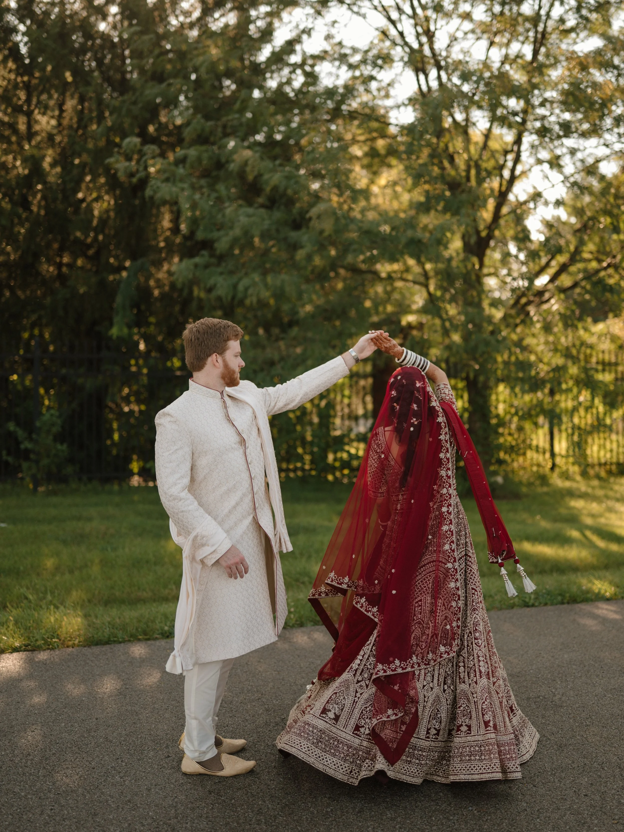 Anjali &amp; Gavin pt 2 ✨ 

A beautiful traditional Hindu celebration to kick off the wedding weekend! All of the color &amp; details were so fun to capture. 

Venue: The Hindu Temple of Central Indiana 
Florals: @flowerboysindy 
Decor: @theclassyeve