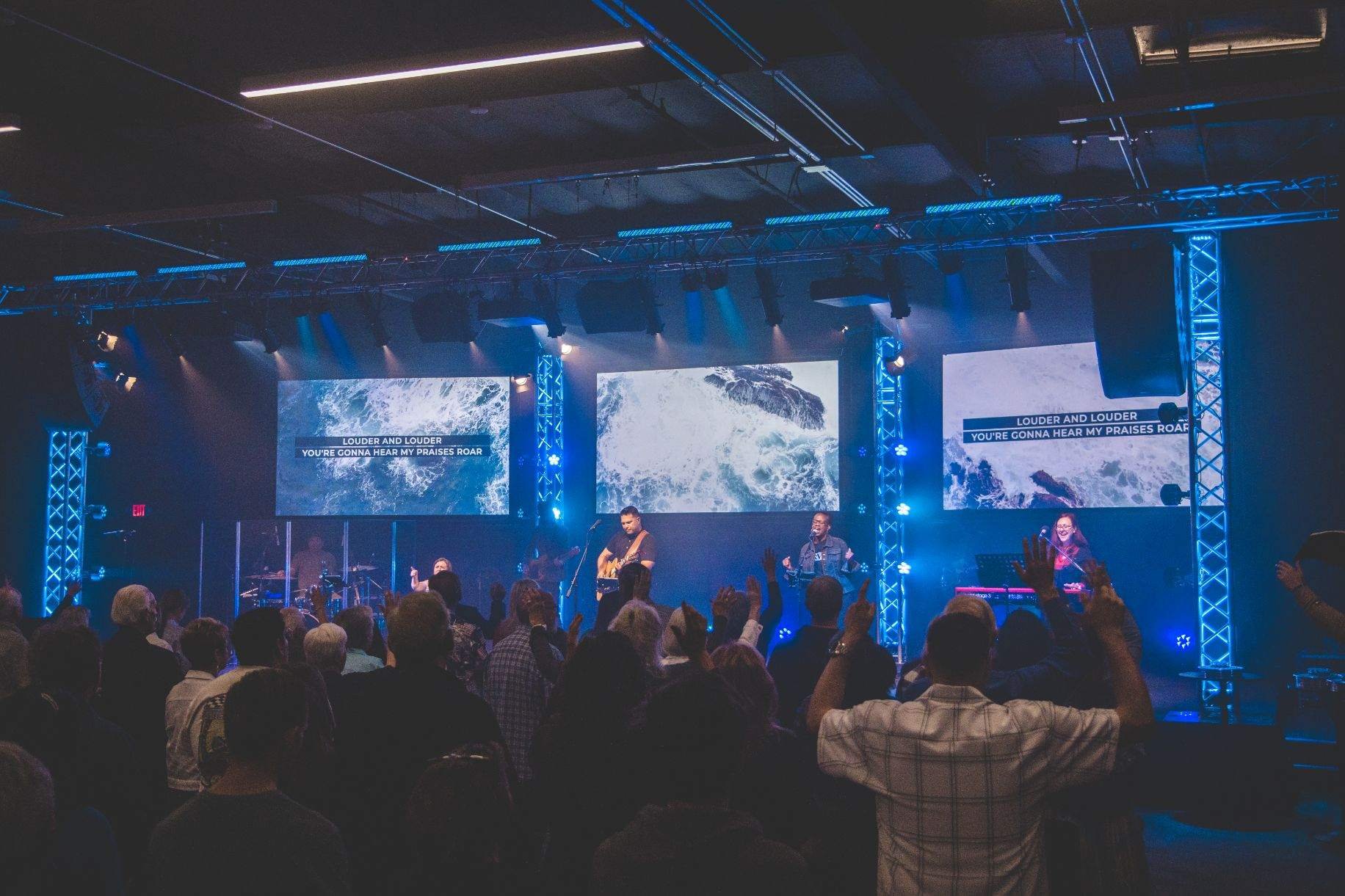 First Service in New Building