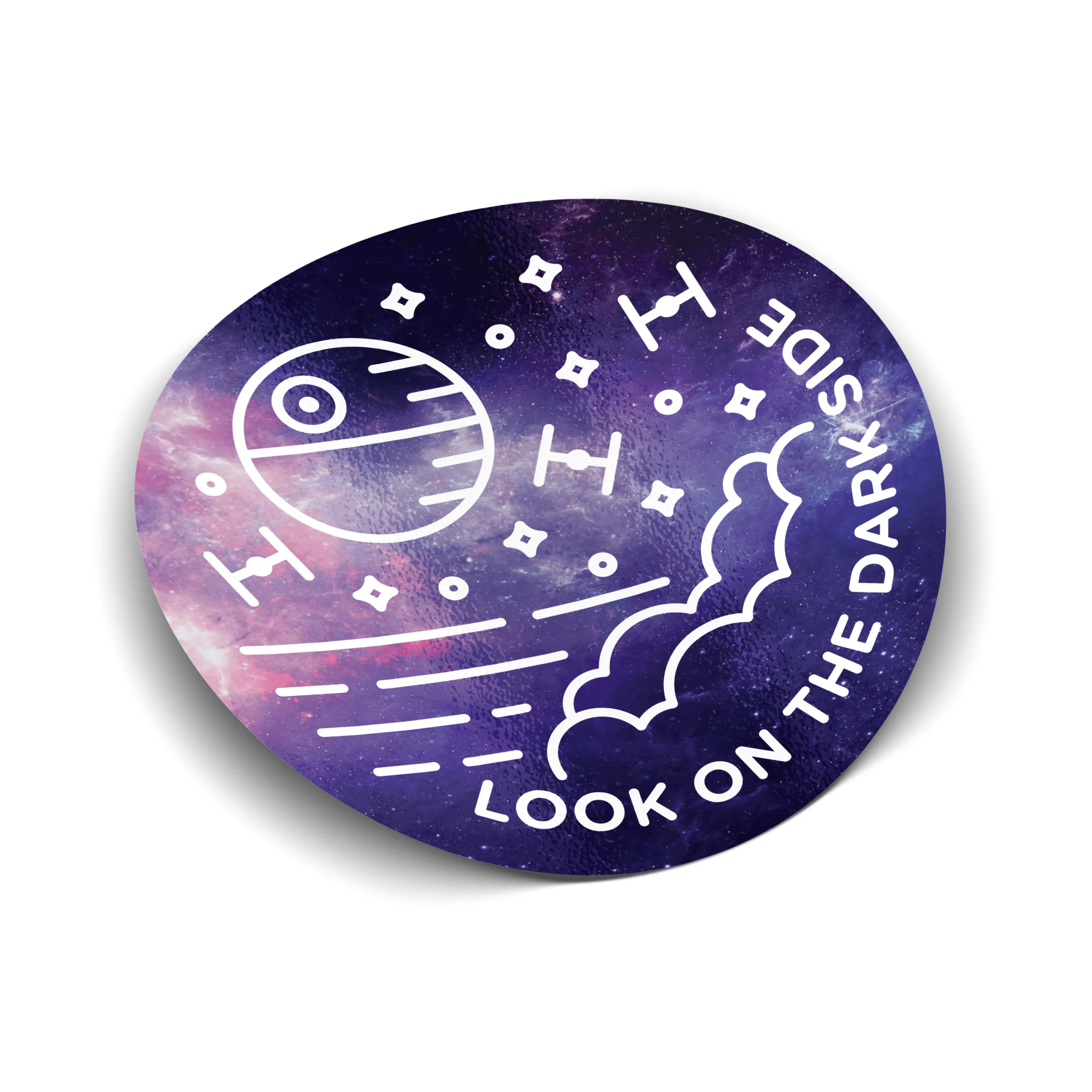 Look on the Dark Side Sticker