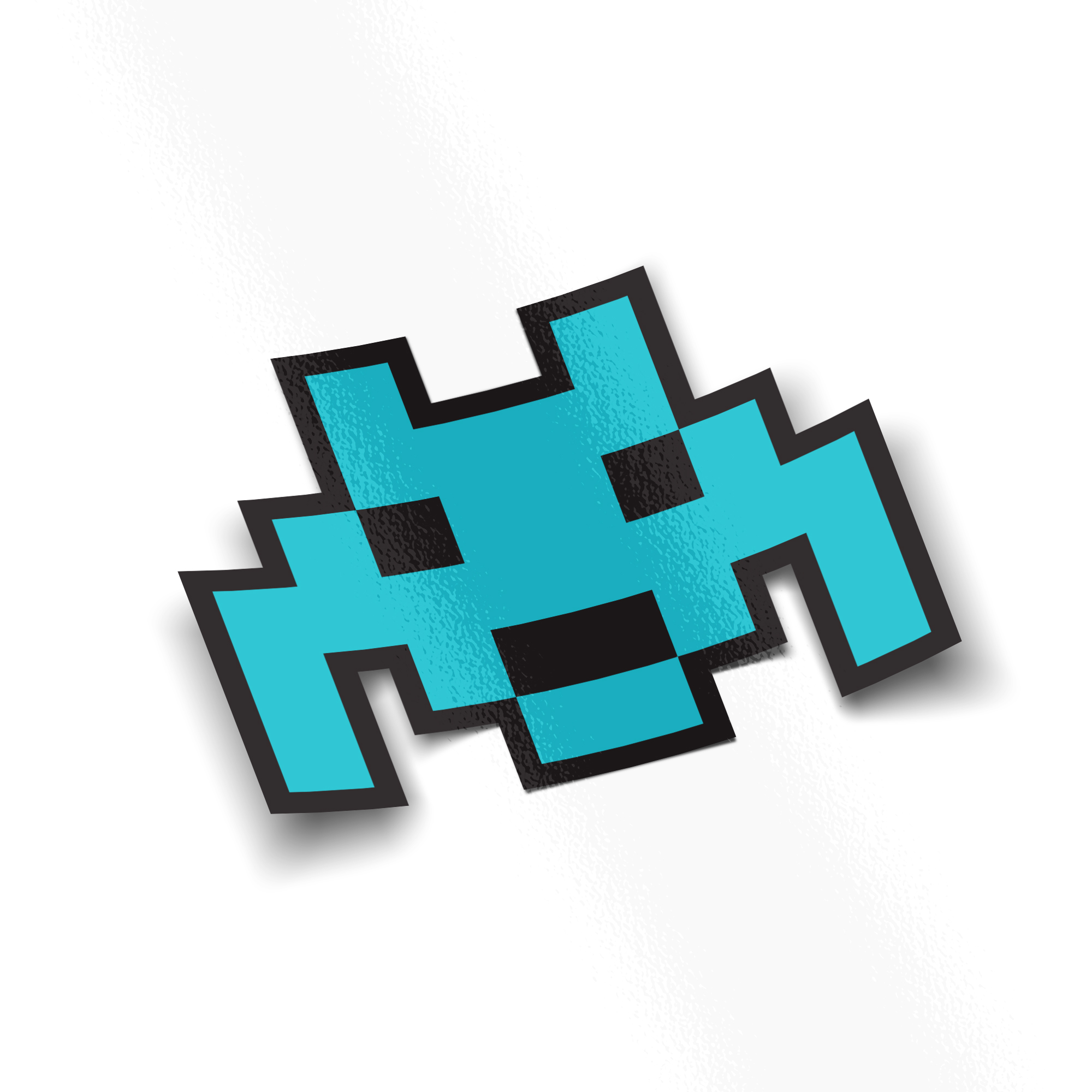apdat-space-invader-sticker-blue
