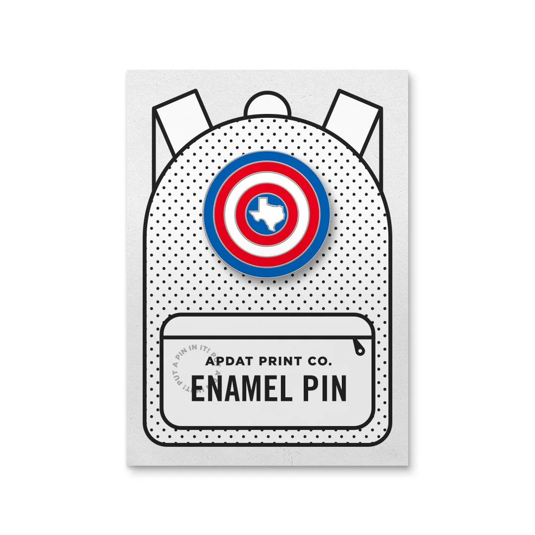 Captain Texas Enamel Pin