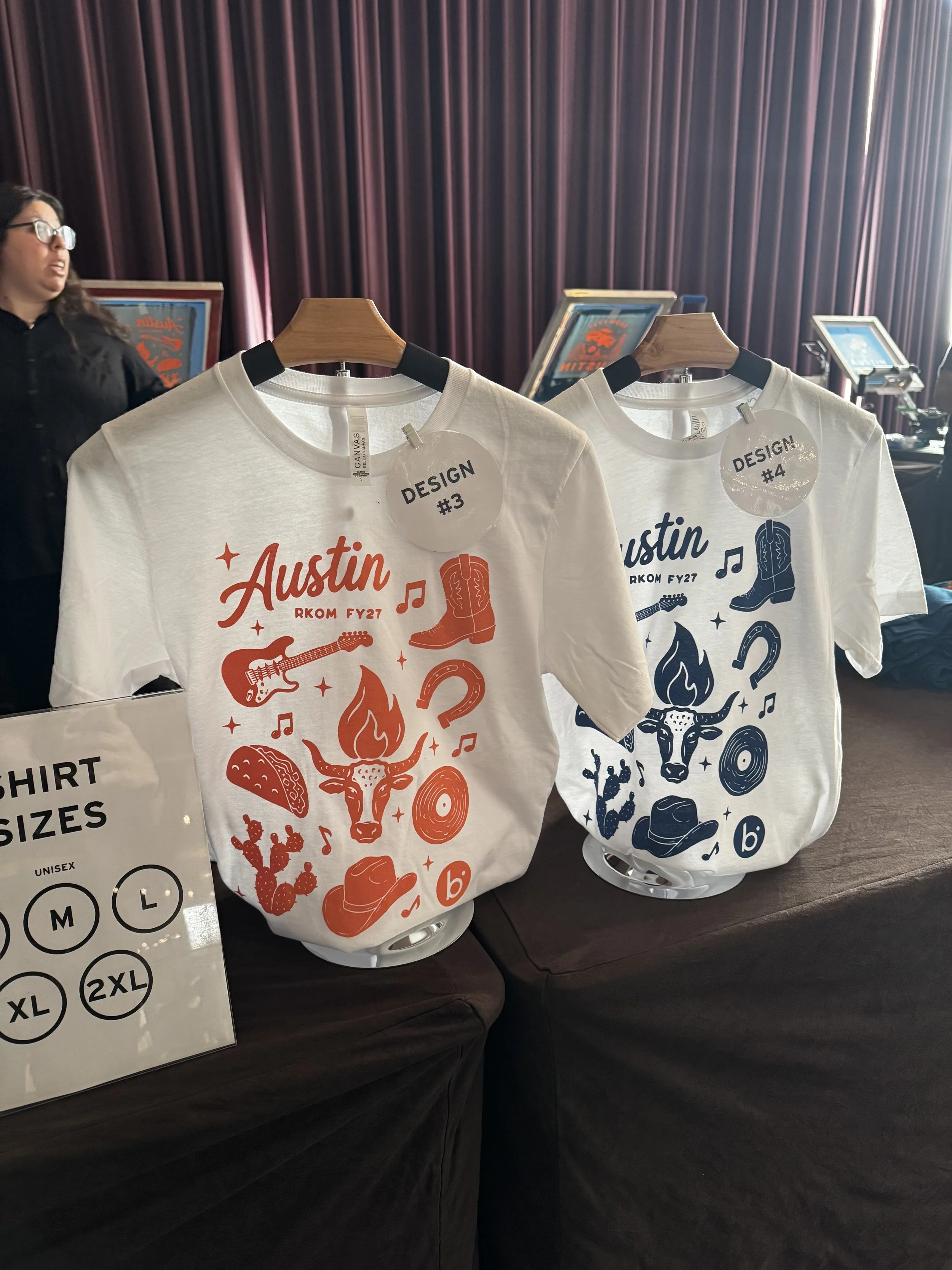 2/4 of the Design options available for guests at the Boomi Regional Kick off Meeting for 2027 fiscal year