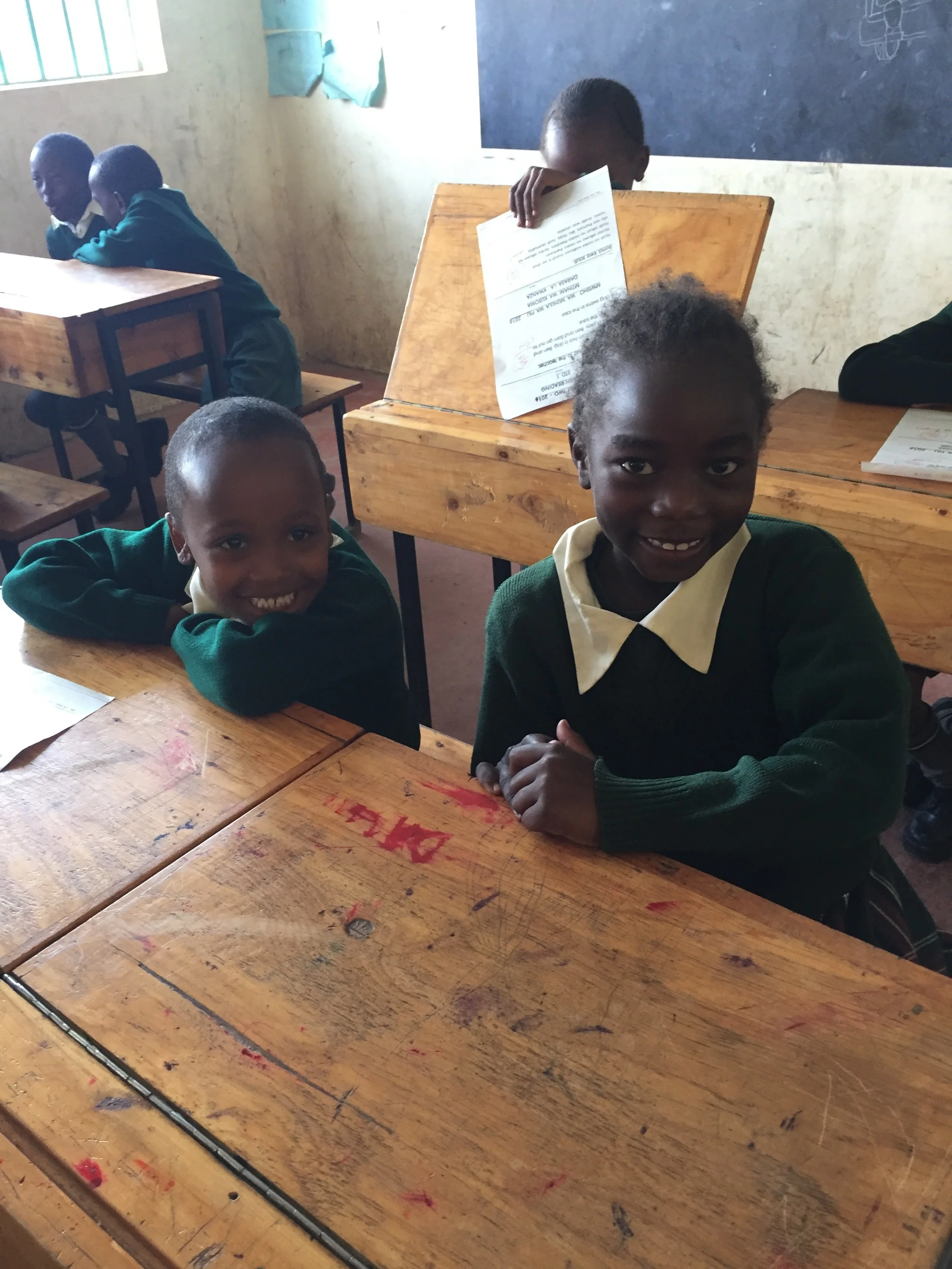 Smiling faces during the school day!