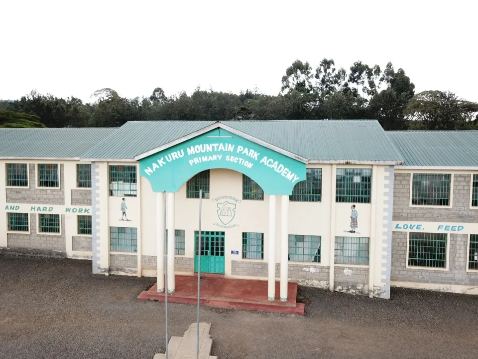 A view of Mountain Park Academy's main building entrance.