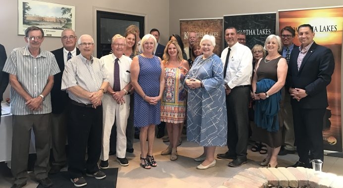 Kathleen meeting with Lieutenant Governor, Her Honour Elizabeth Dowdeswell and tourism partners at Bobcaygeon Service Centre