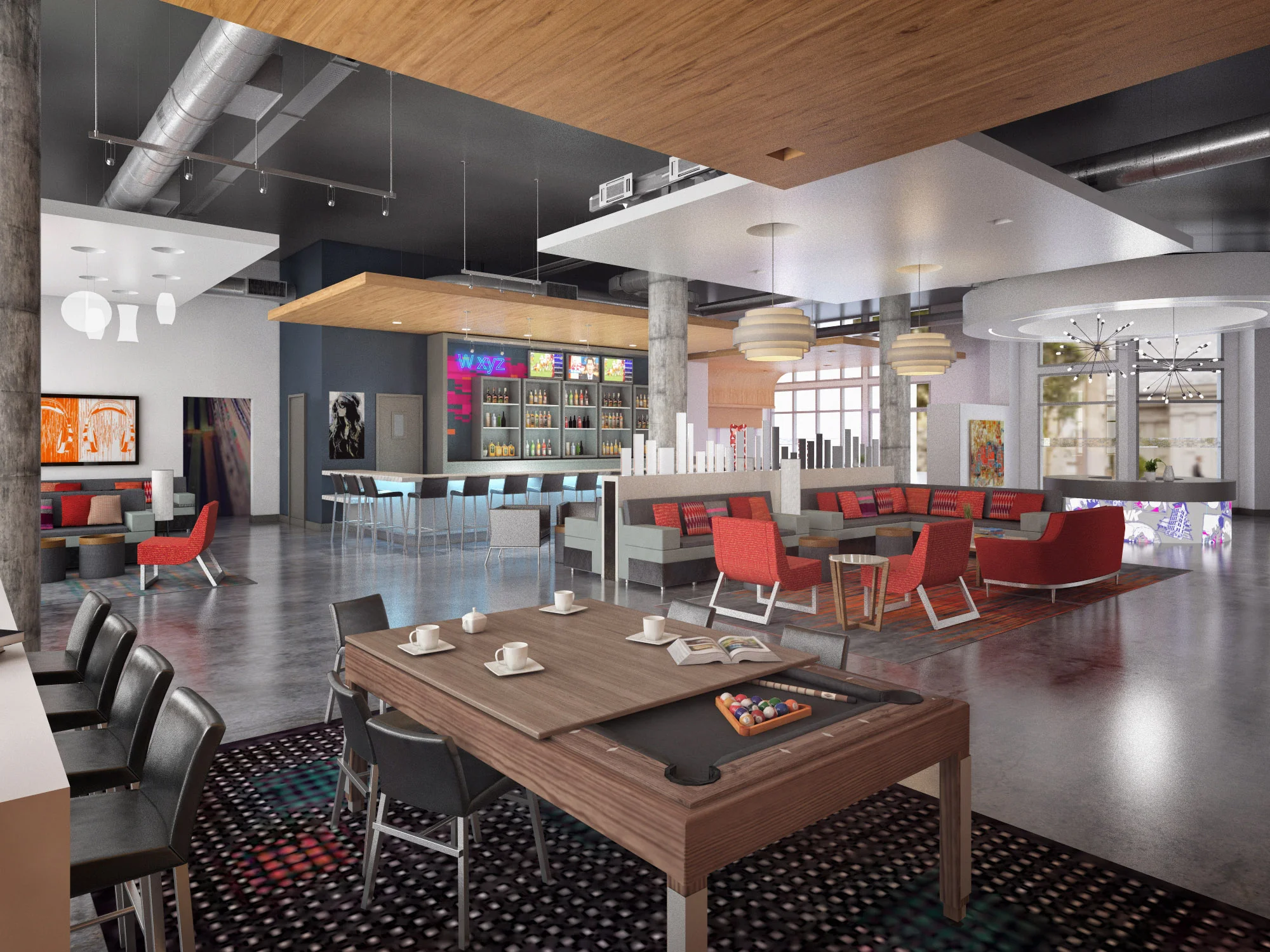 Aloft Hotel Lobby
