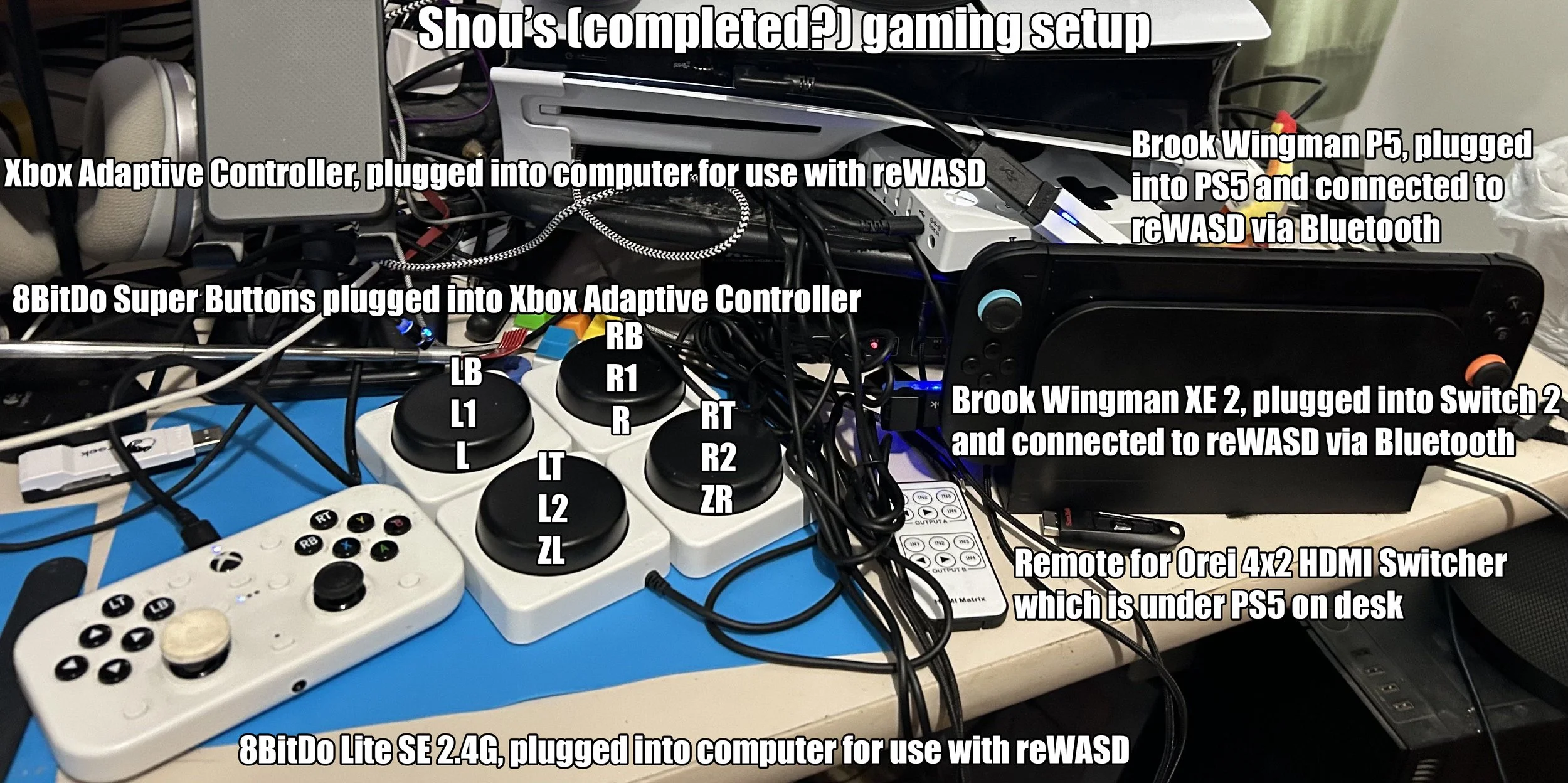 Image of Shou's gaming setup