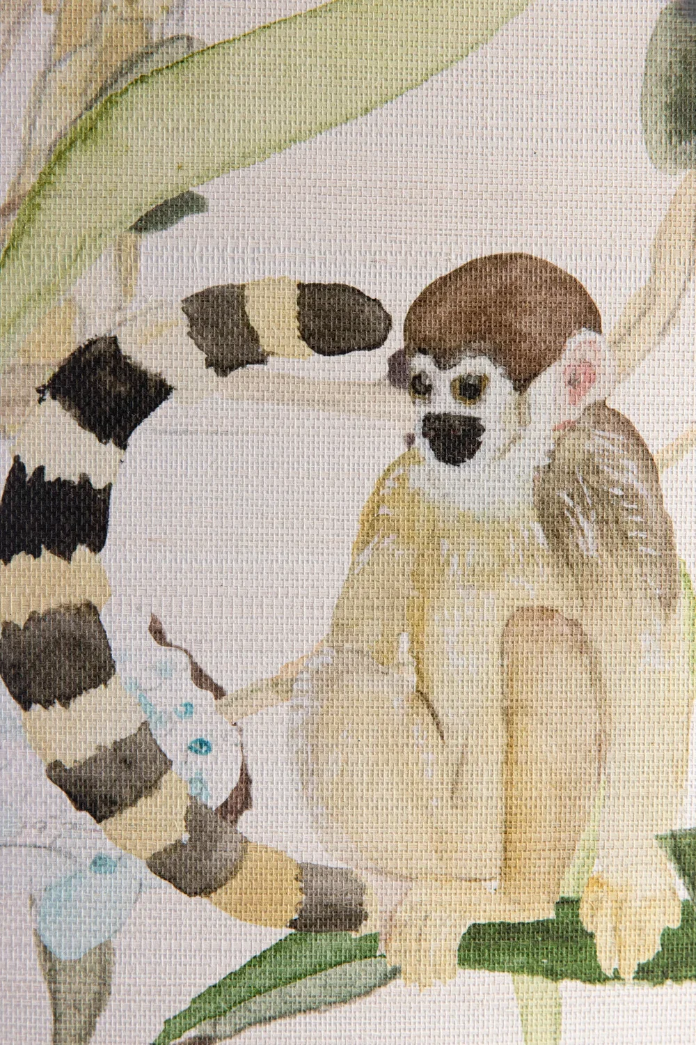 Tropicalia Panoramic Sisal Wallpaper - Light