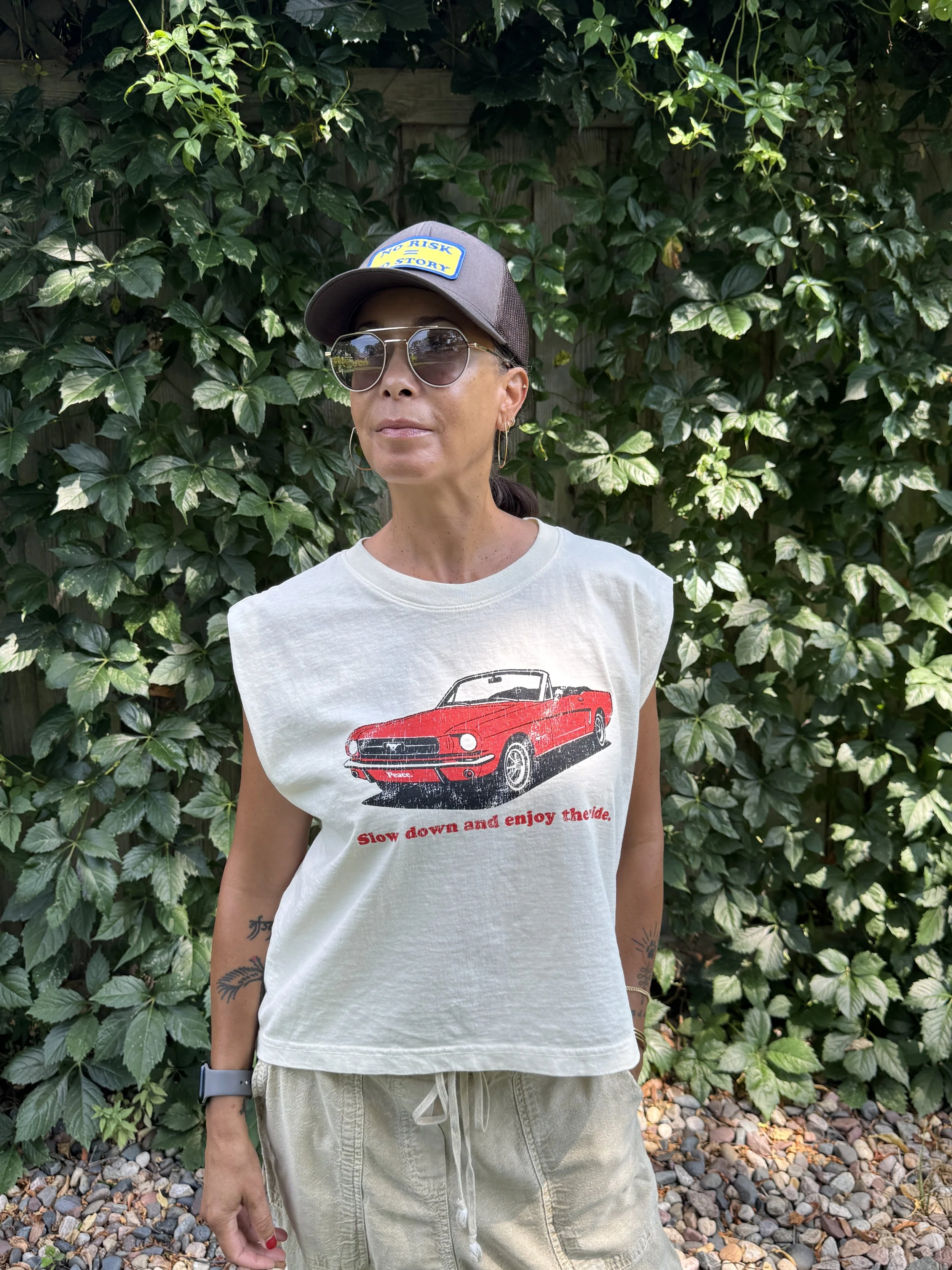 Enjoy The Ride Cropped T-Shirt