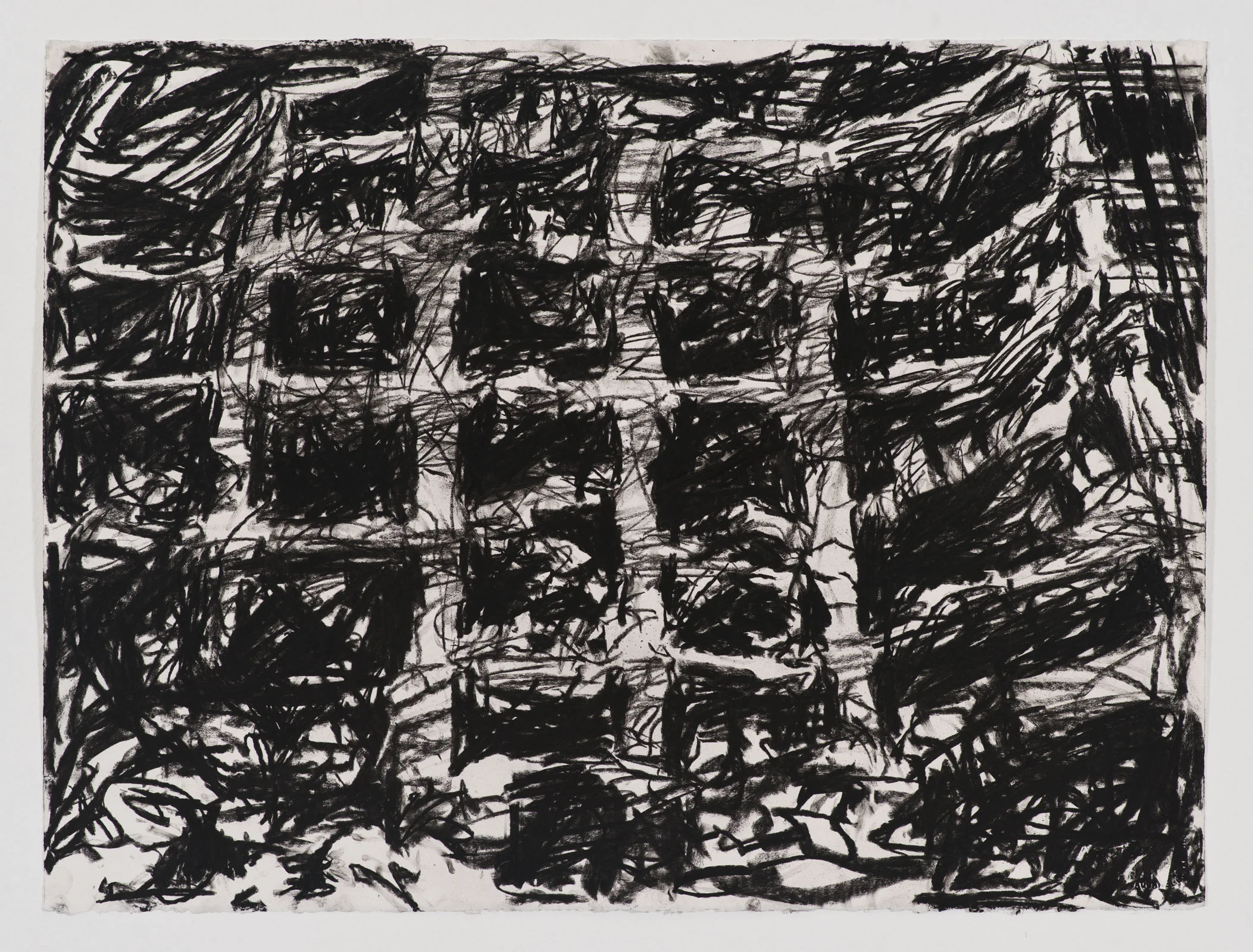 Oklahoma City 5a , 2015 Charcoal on paper 30” x 42”