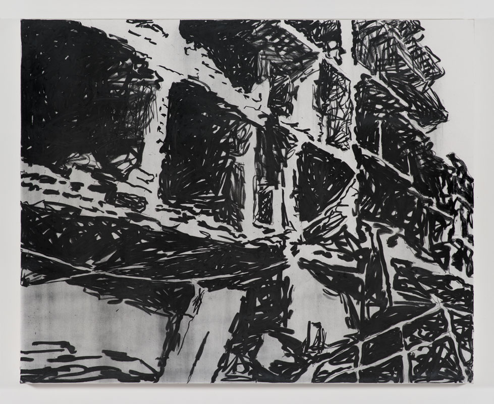 Samalka , 2015 Charcoal on canvas 48” x 60”