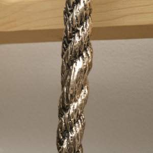 Rope, Ladder (detail), 2018 Cast bronze, wood 99.5 x 29 x 15 in