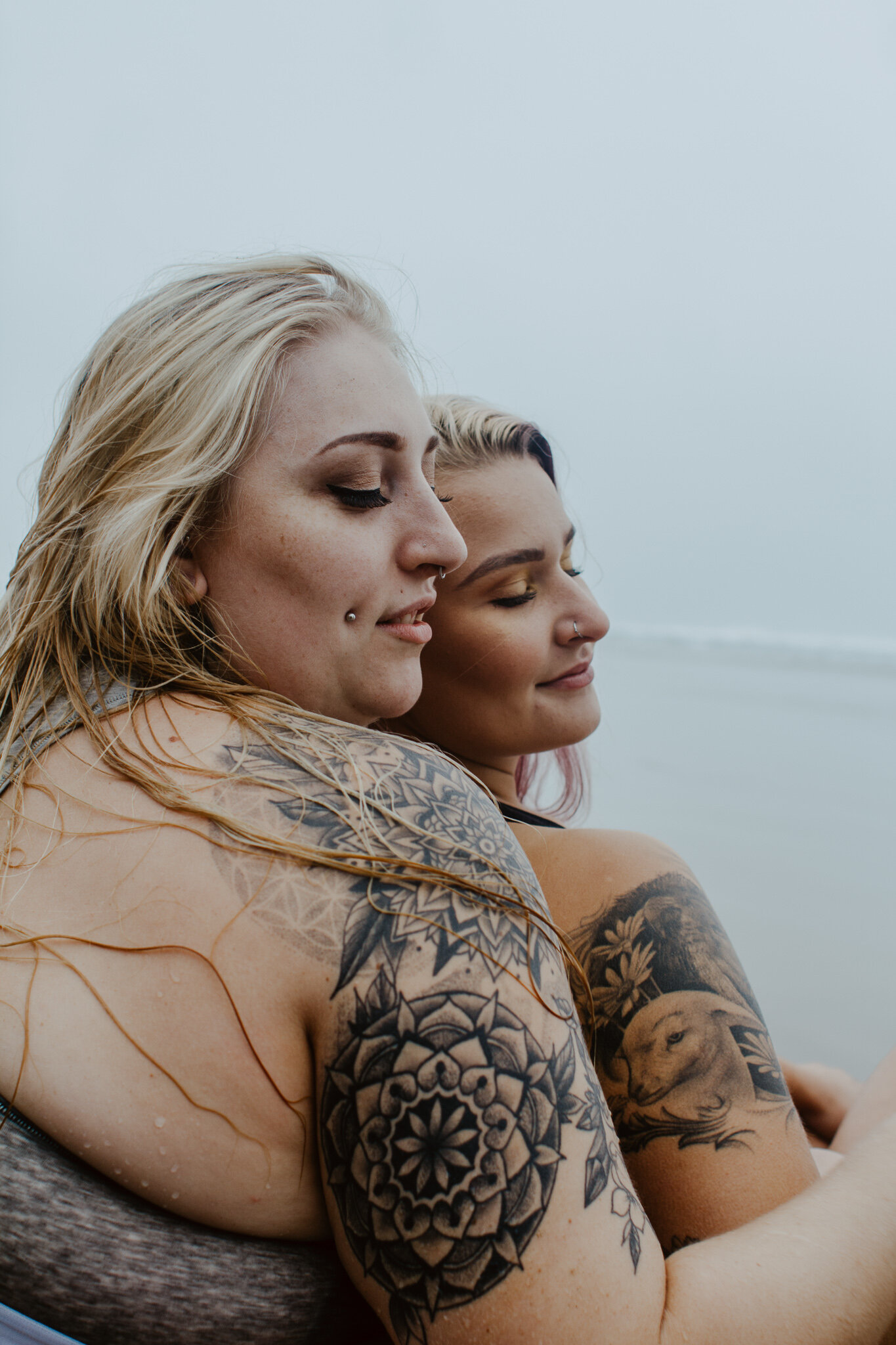 LGBTQ+ couple at beach