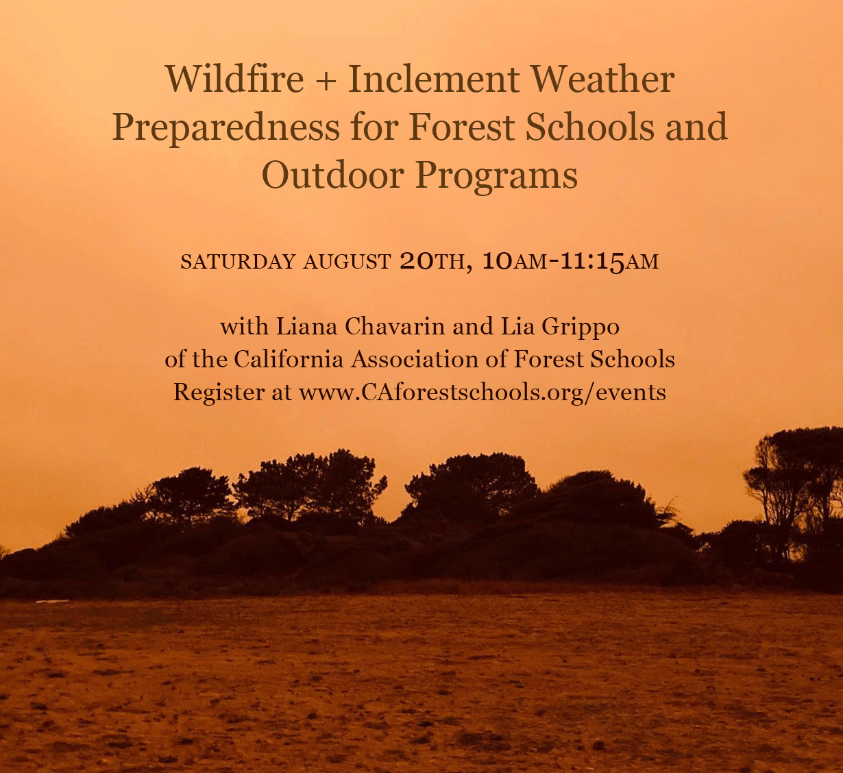 CAFS Community Roundtable - Wildfire &amp; Inclement Weather Session