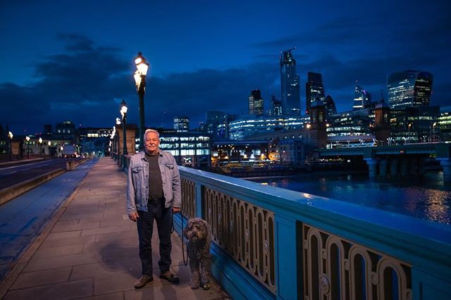 Philo and I underneath the lovely London sky.