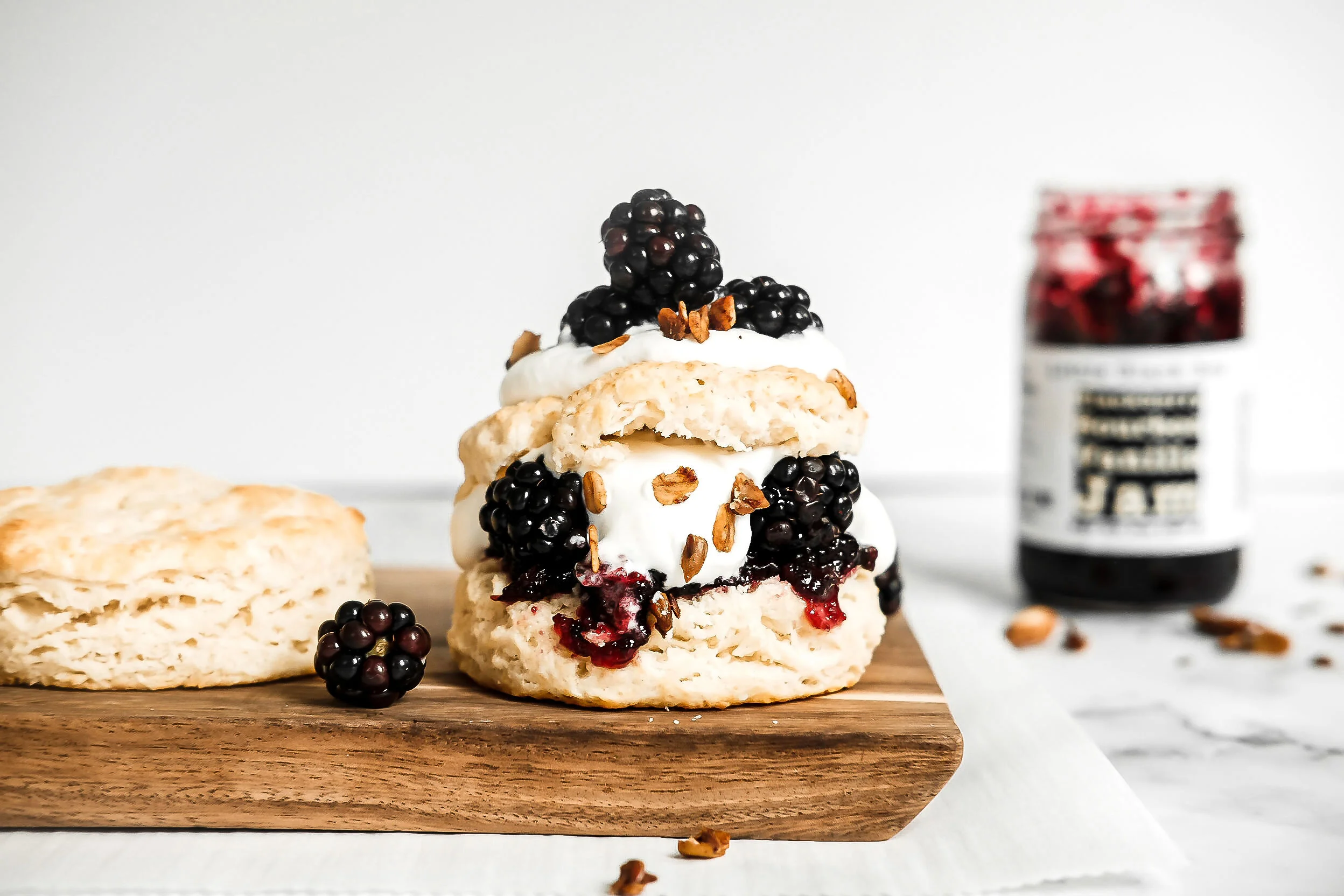 Blackberry Bourbon Vanilla Shortcake