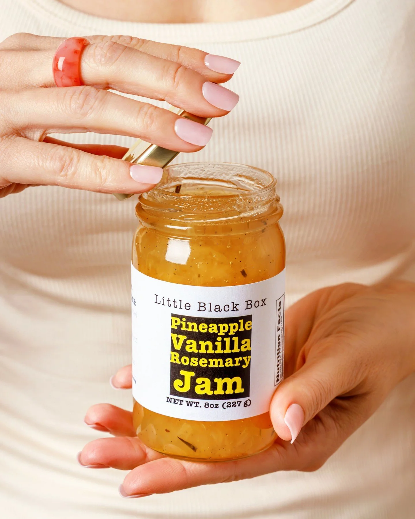 One jar with big flavor. Rosemary + vanilla FTW.