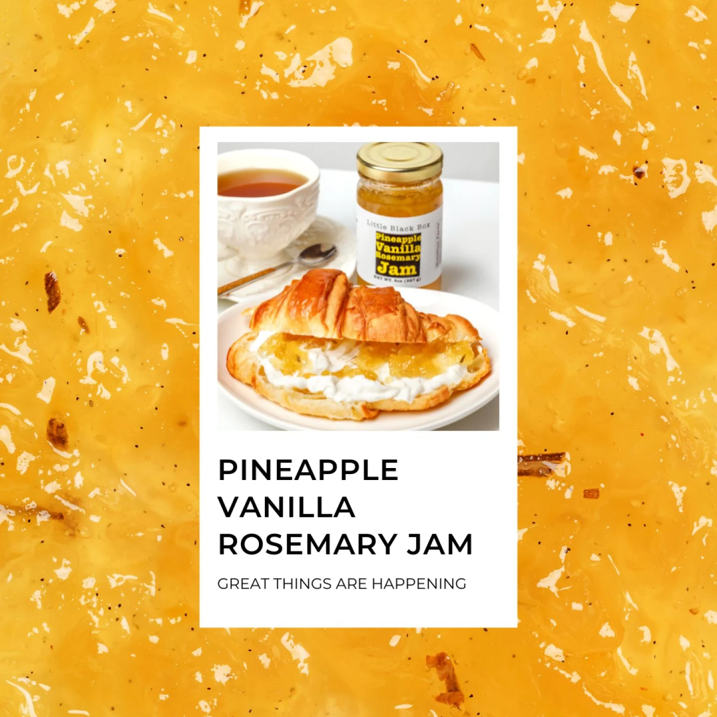 Say hello to our stunning flavor combination: Pineapple Rosemary Vanilla! 🍍🌿✨ This dreamy blend is not just a treat for your taste buds but also a feast for your eyes. Just picture it - the vibrant yellow of sun-kissed pineapples, flecks of aromati