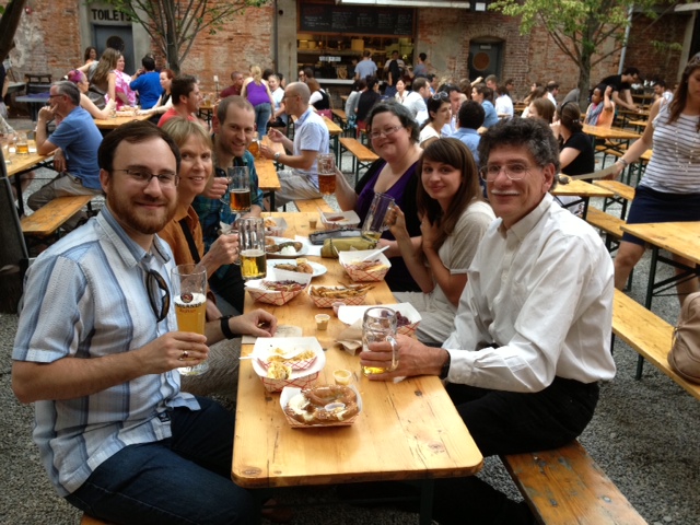 (clockwise from left) Zach Sylvain, Diana Wall, Ed Ayres, Breana Simmons, Kelly Ramirez, and Josh Schimel at SES (Soil Ecology Society) event.