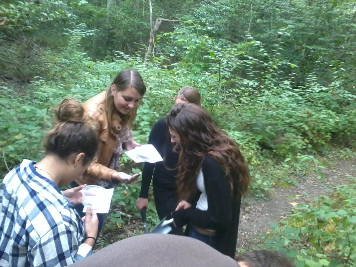 Leading a “soil critter” walk is an engaging way to introduce people to soil biodiversity. Photo credit L. Byrne
