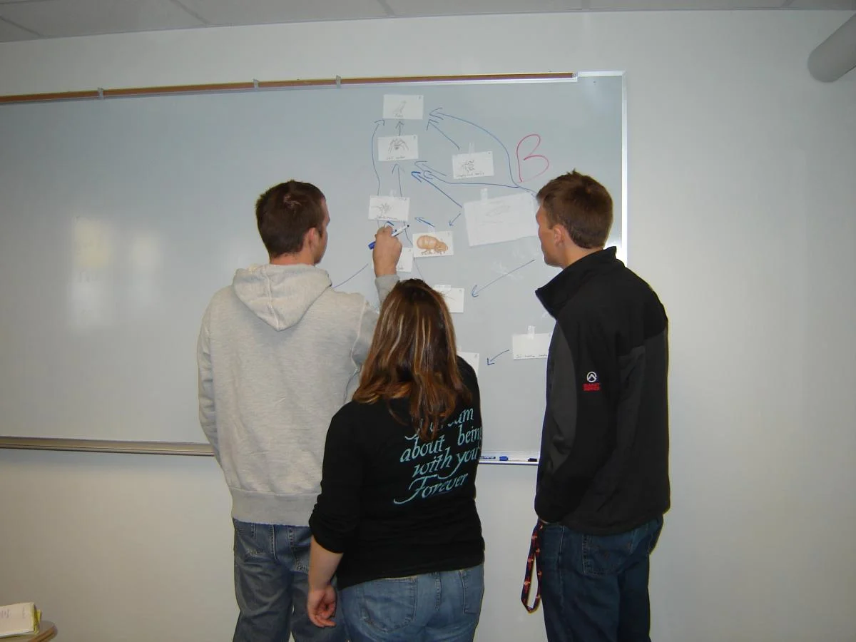 Soil organisms can be used in teaching activities that teach general concepts such as food webs. Photo courtesy of L. Byrne.