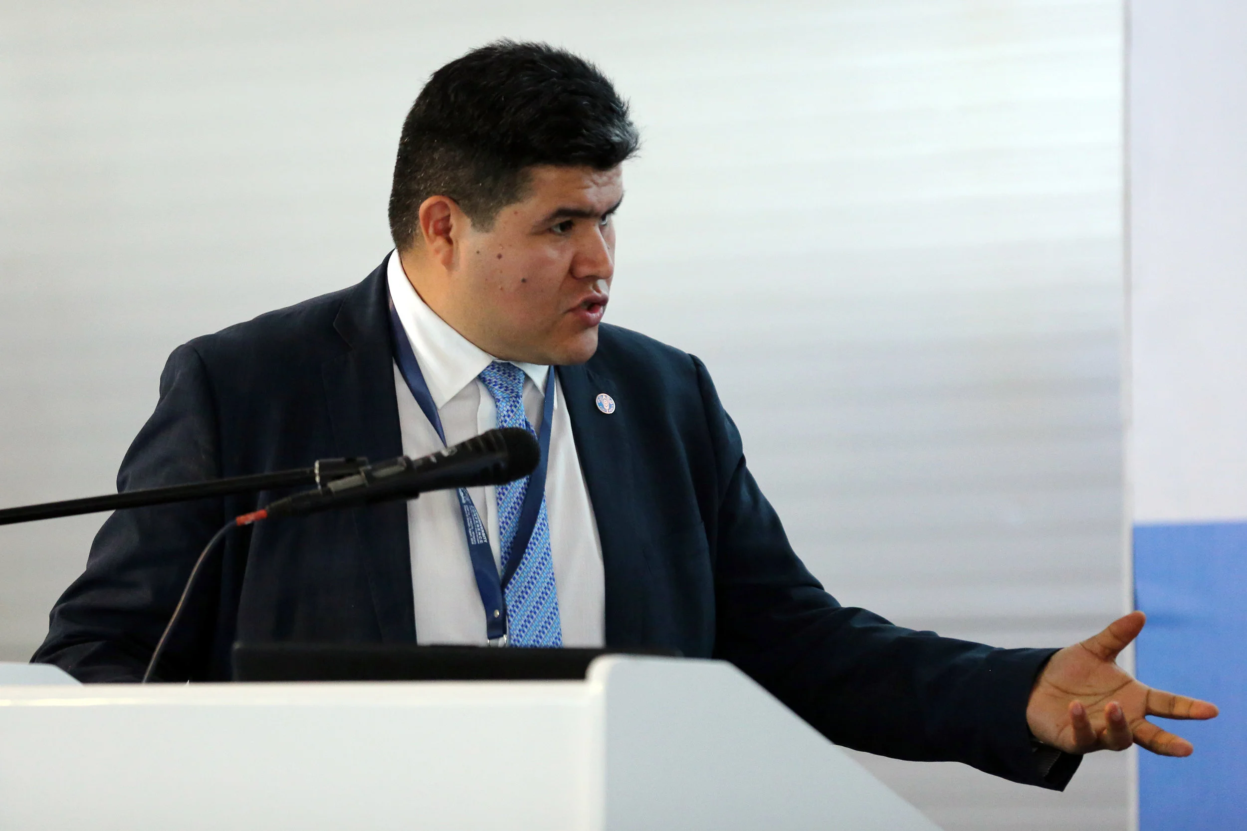 Ronald Vargas, Soil and Land Officer at FAO and Secretary of the Global Soil Partnership. Photo credit IISD Reporting Services.