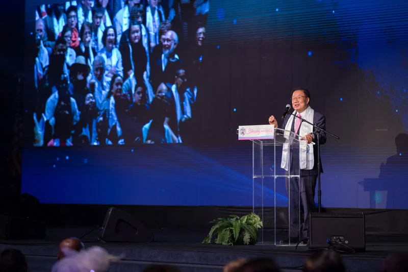 Bishop Ki Hoon Kim shared his life experience seeking peace.