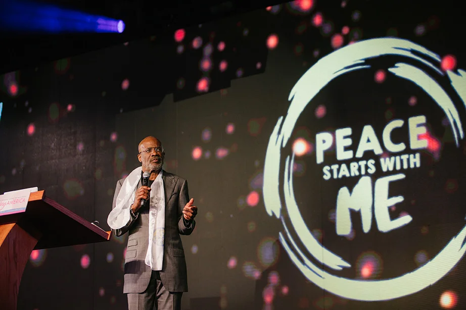 Bishop Noel Jones gave an inspirational message that reminded us of the importance of each individual in the realization of peace.