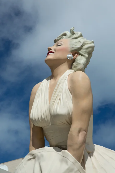 Seward Johnson, Forever Marilyn (detail), © 1996, 2011 The Sculpture Foundation, Inc. www.sculpturefoundation.org. Based upon the photograph by Bernard of Hollywood