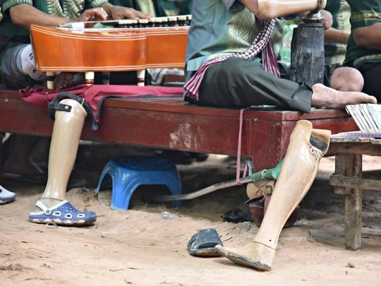 Cambodian Landmine Musicians by MaryAnn Vitiello