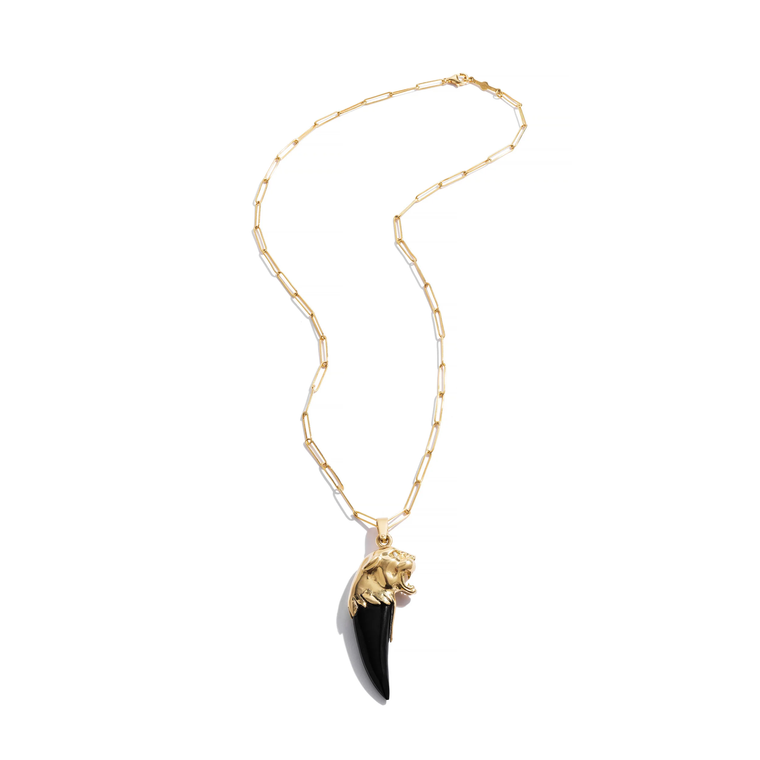 Renato Cipullo Black Agate Giaguaro Pendant