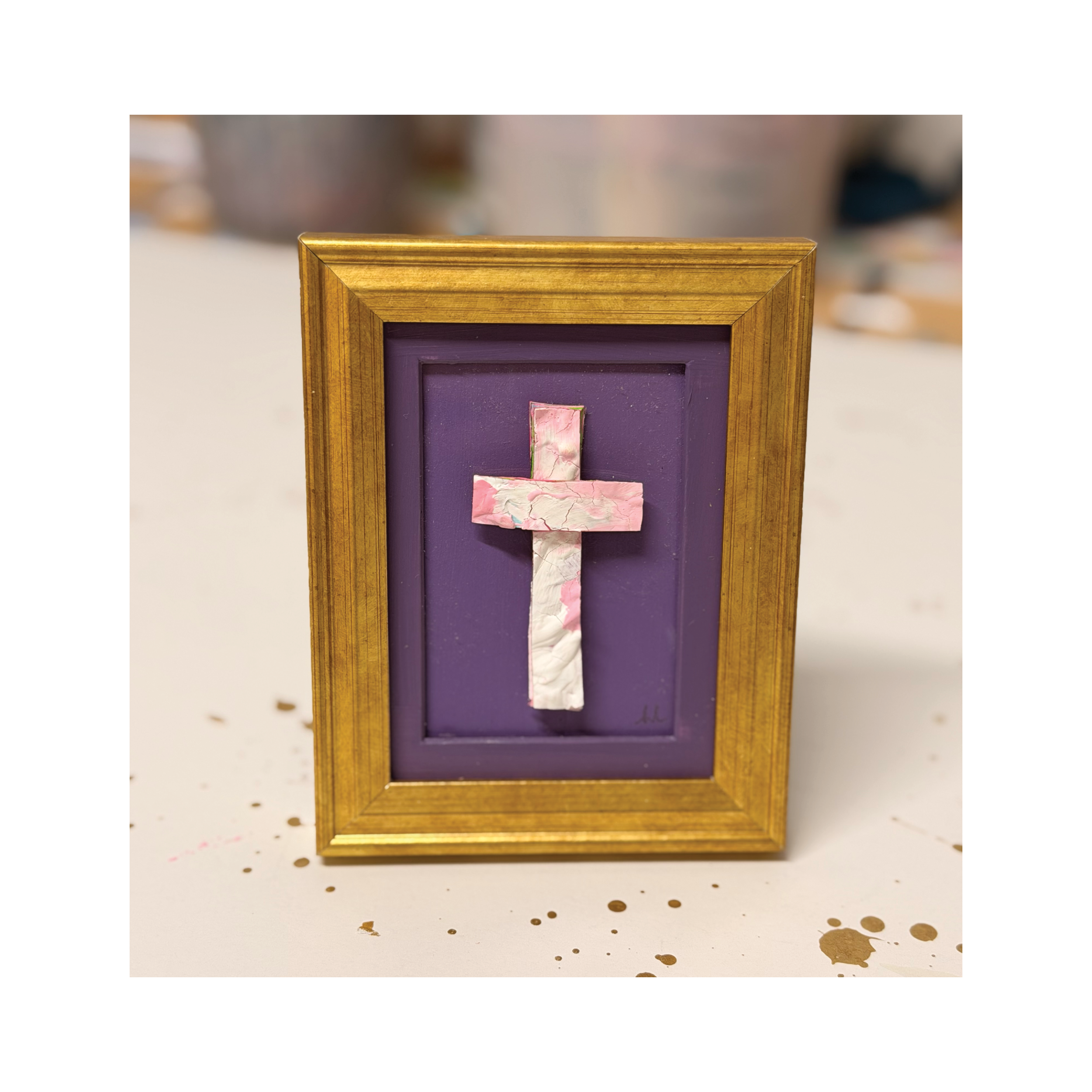 Cross (Gold Mini Frame) No. 1