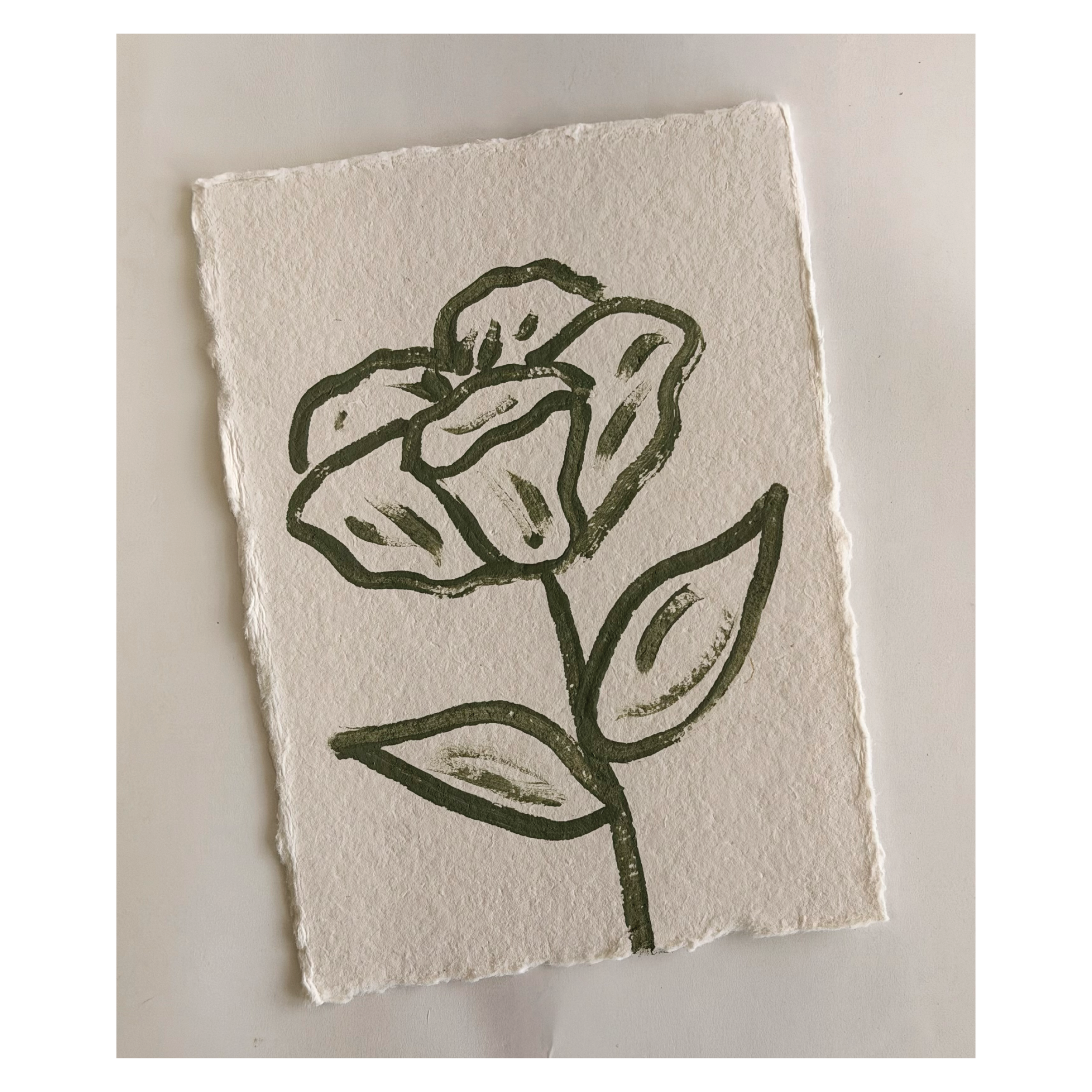Dried Thyme on Paper (5x7)