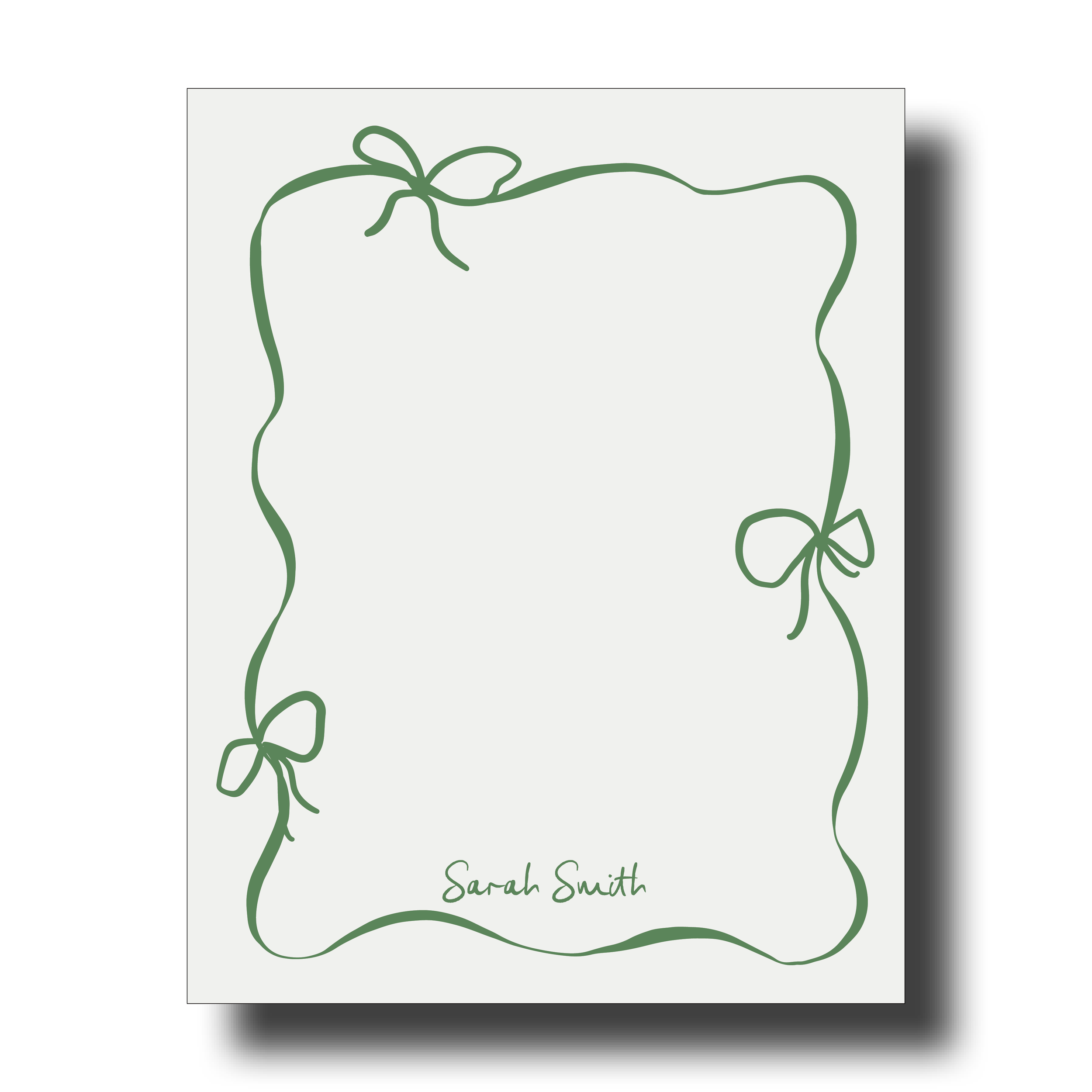 Vertical Bows - Green