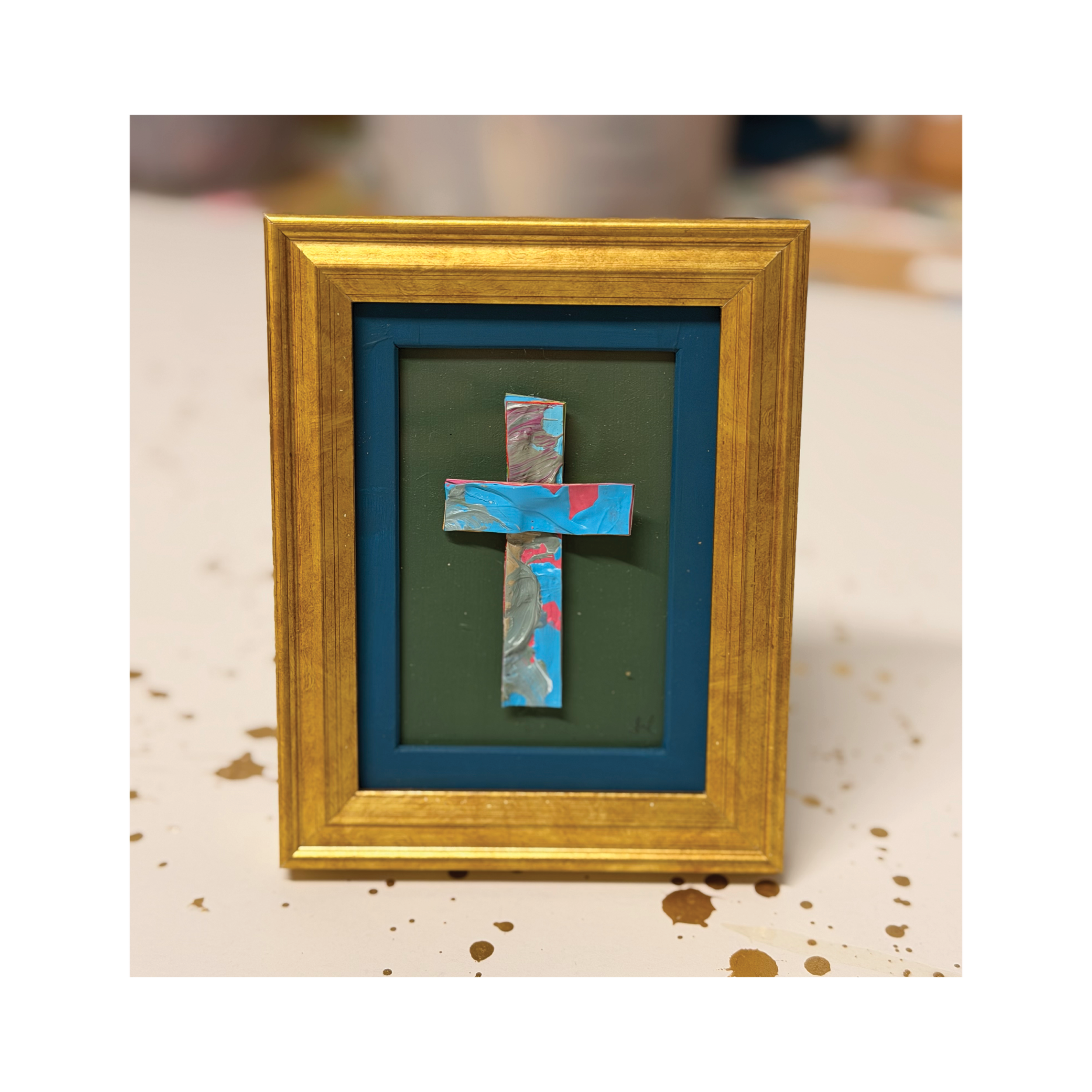Cross (Gold Mini Frame) No. 6