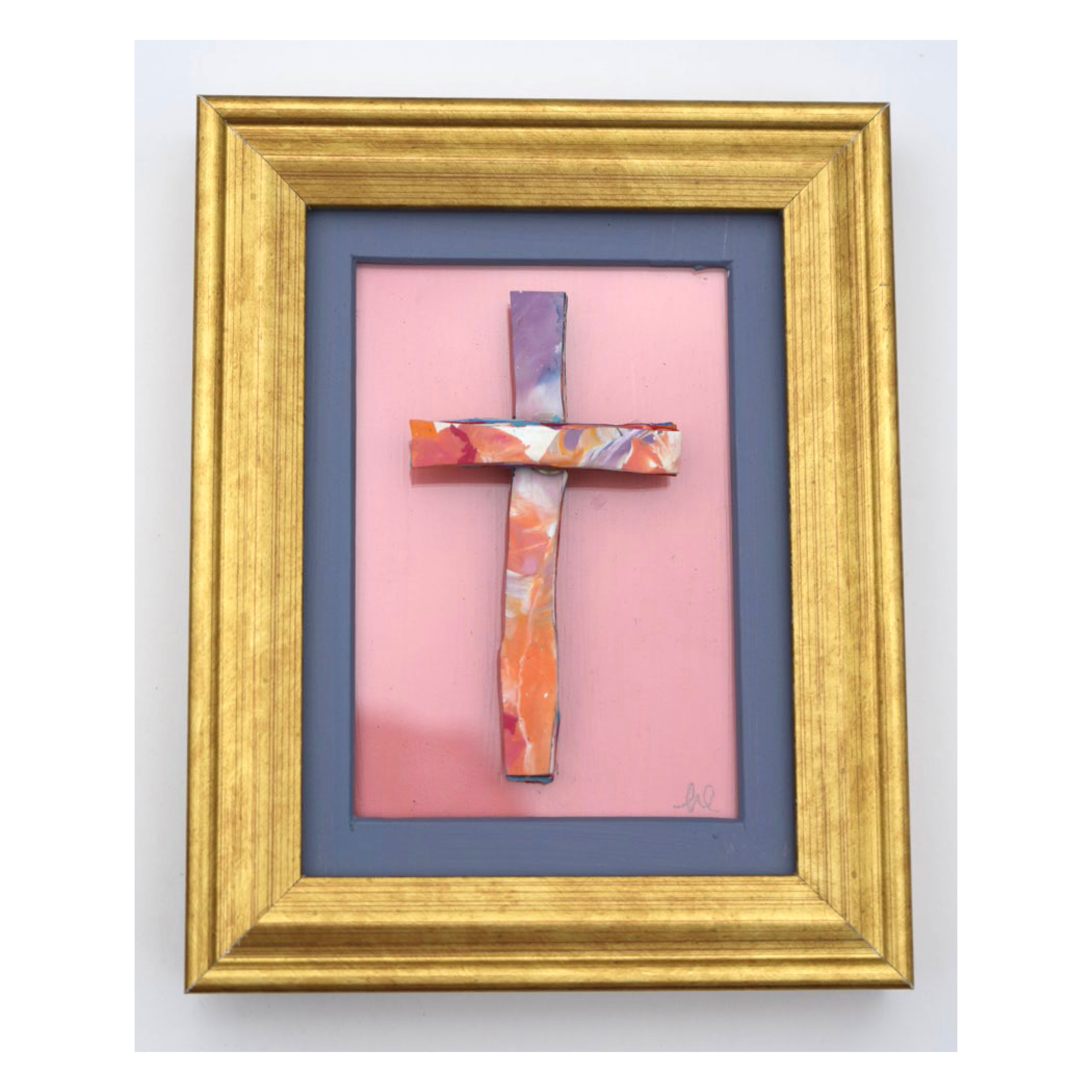 Cross (Gold Mini Frame) No. 7