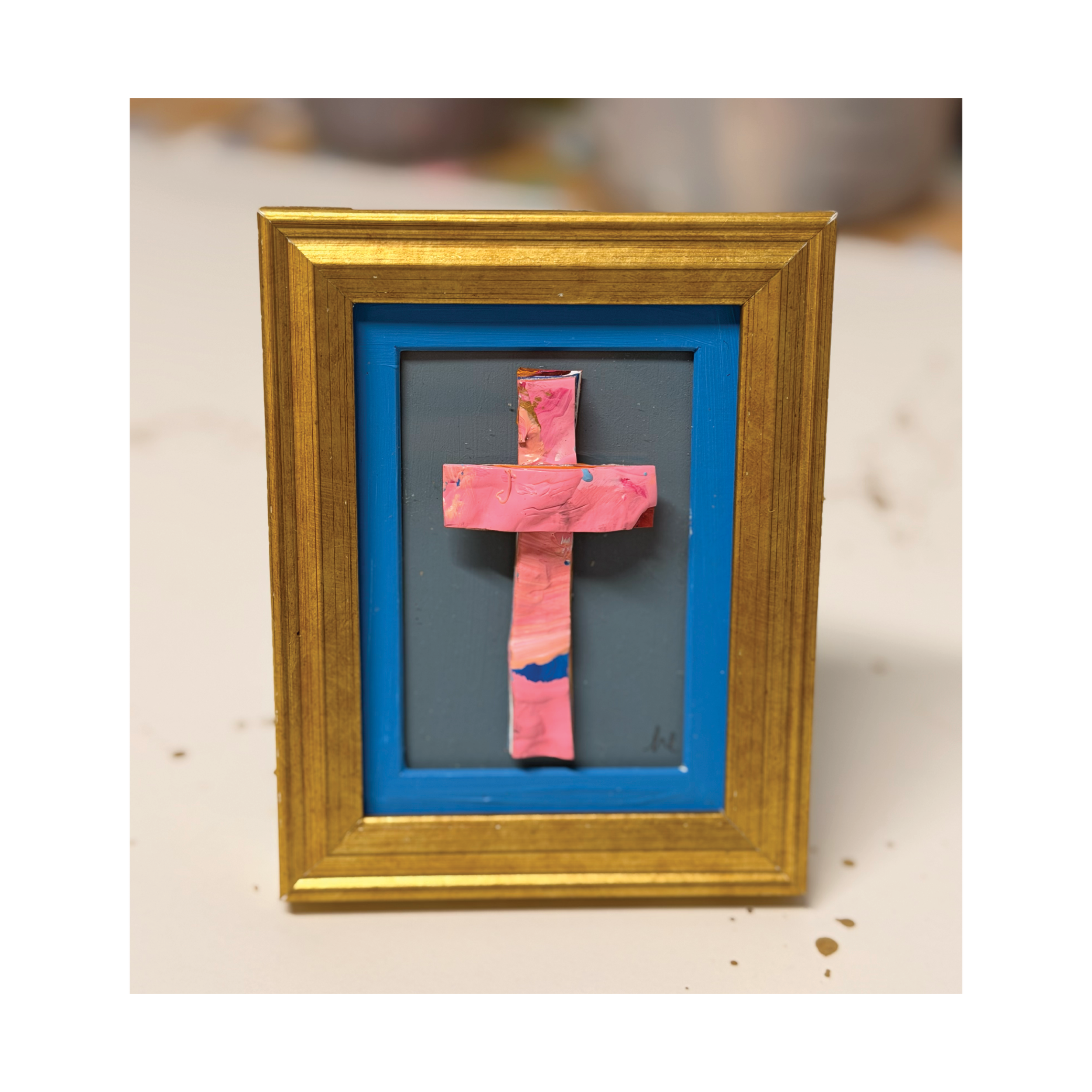 Cross (Gold Mini Frame) No. 4