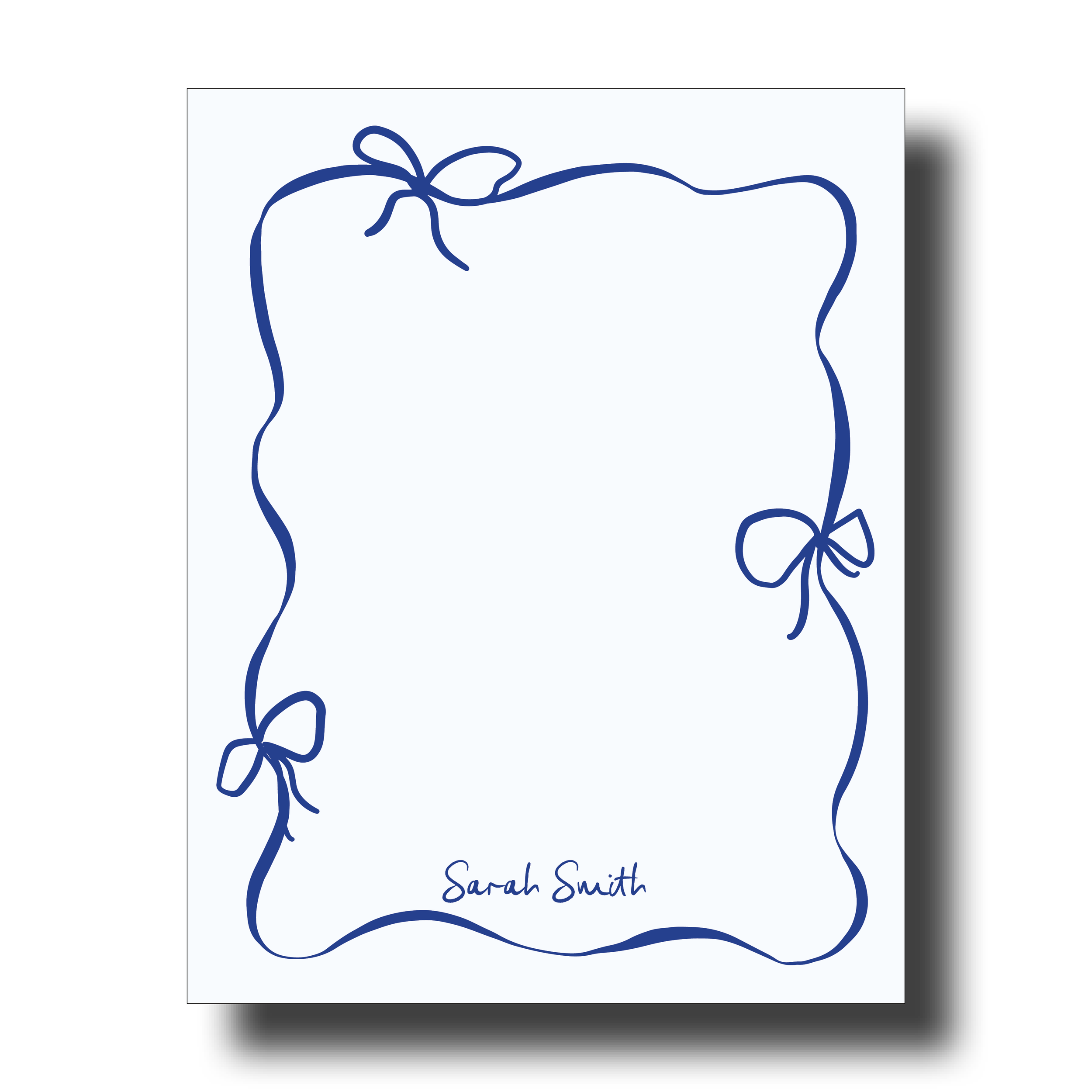 Vertical Bows - Blue