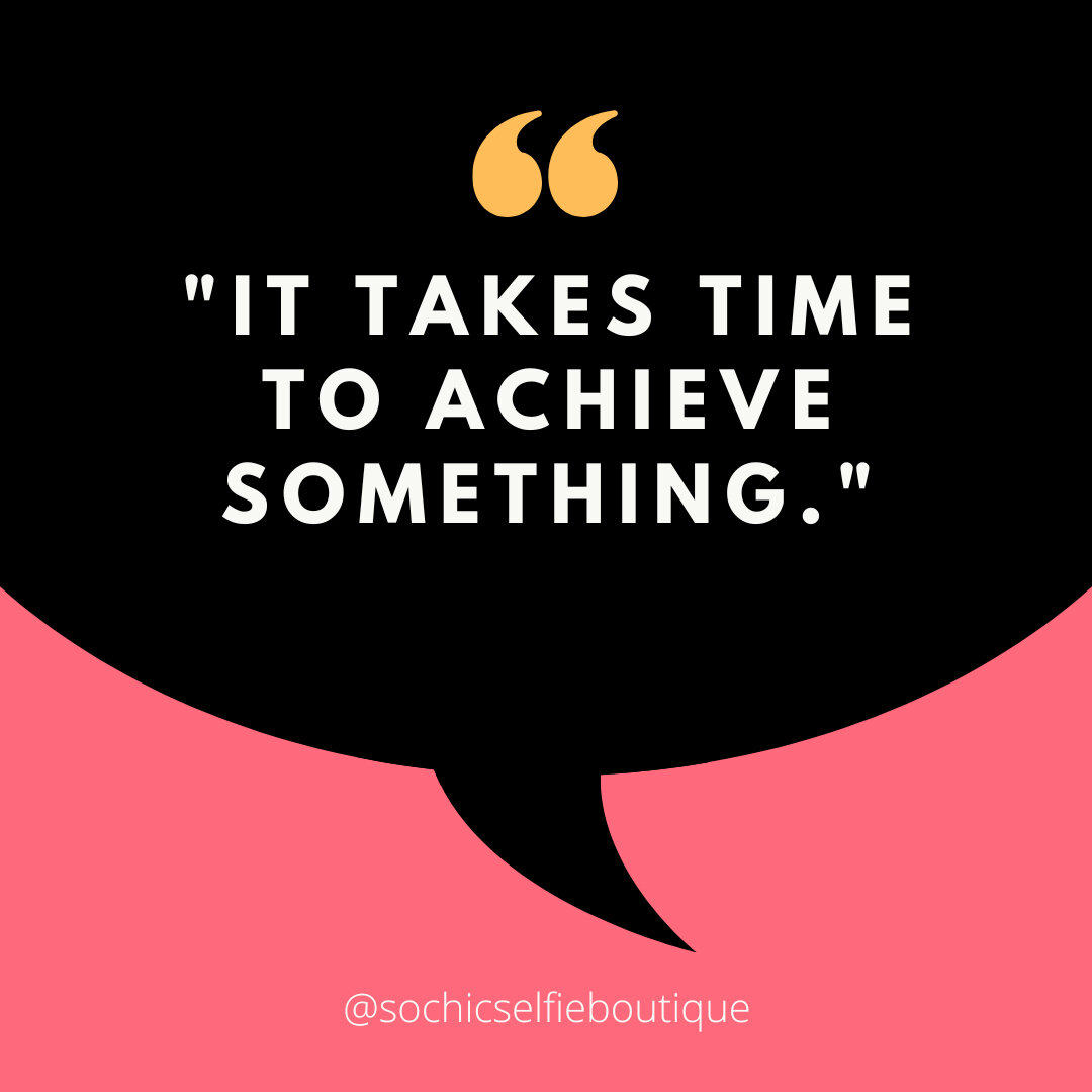 &ldquo;When you set your mind to achieve something, you must allow yourself the opportunity to get it done.&rdquo;~Tasha Hoggatt ​​​​​​​​
&bull;​​​​​​​​
&bull;​​​​​​​​
#SoChicSelfieBoutique 📸 #TakeYourTime​​​​​​​​
#GoalOriented #SetGoals #WorkHard #