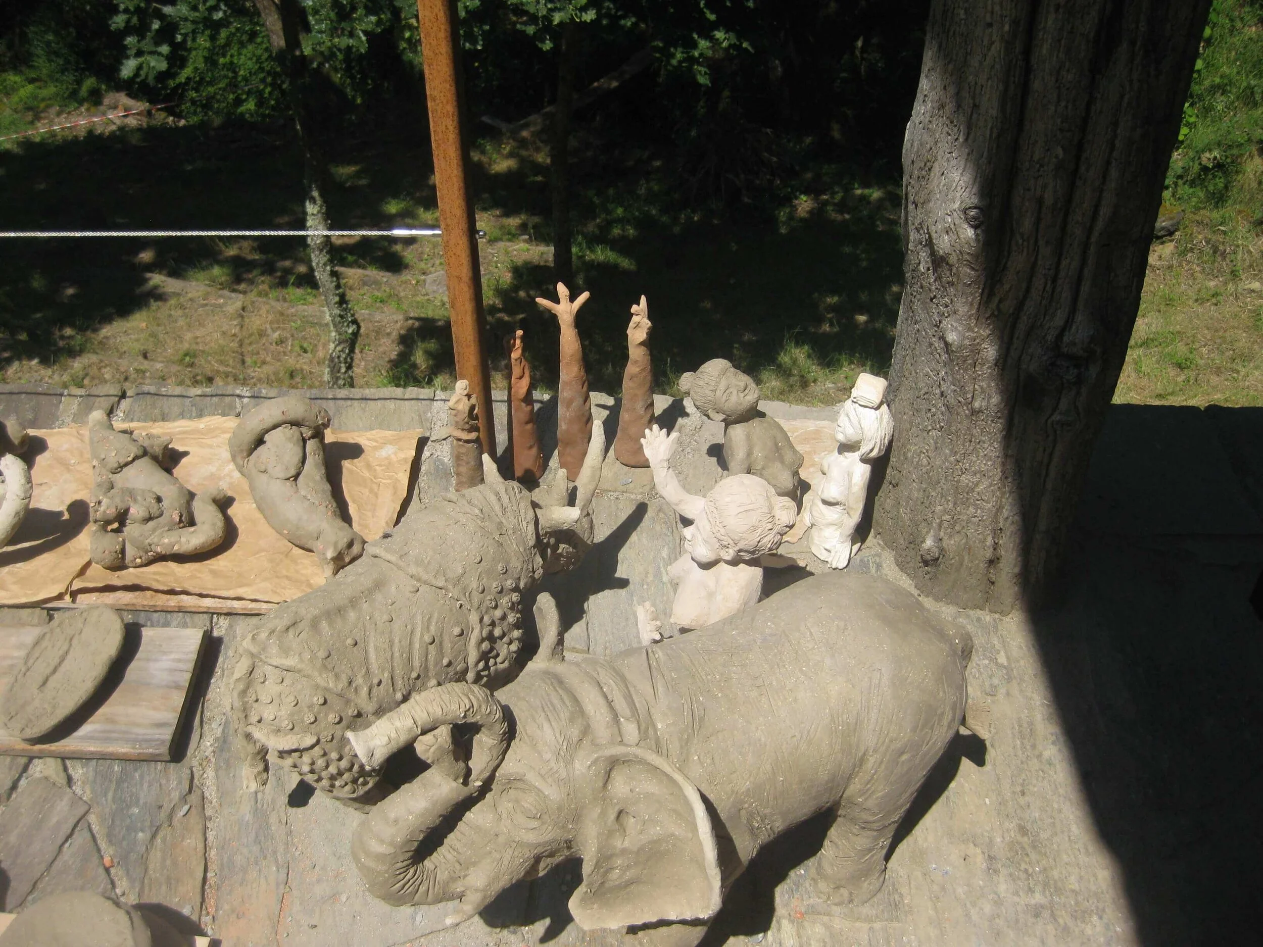Curso Escultura em Cerâmica - Peças terminadas