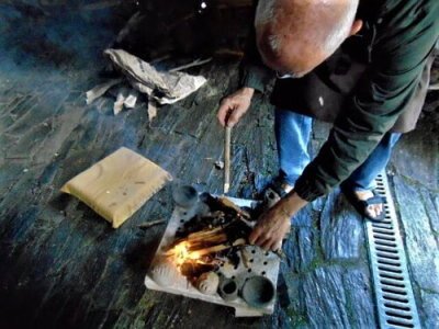 kiln building workshop starting fire