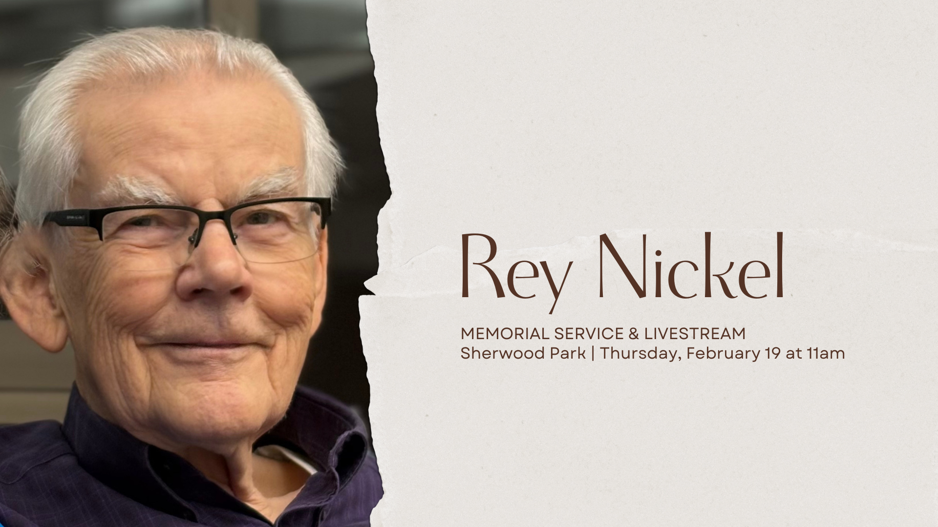 Rey Nickel Memorial Service
