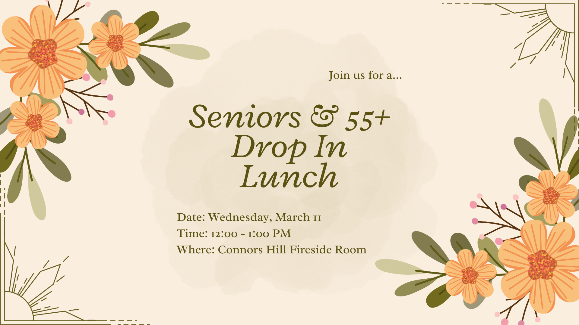 Seniors Drop In Lunch