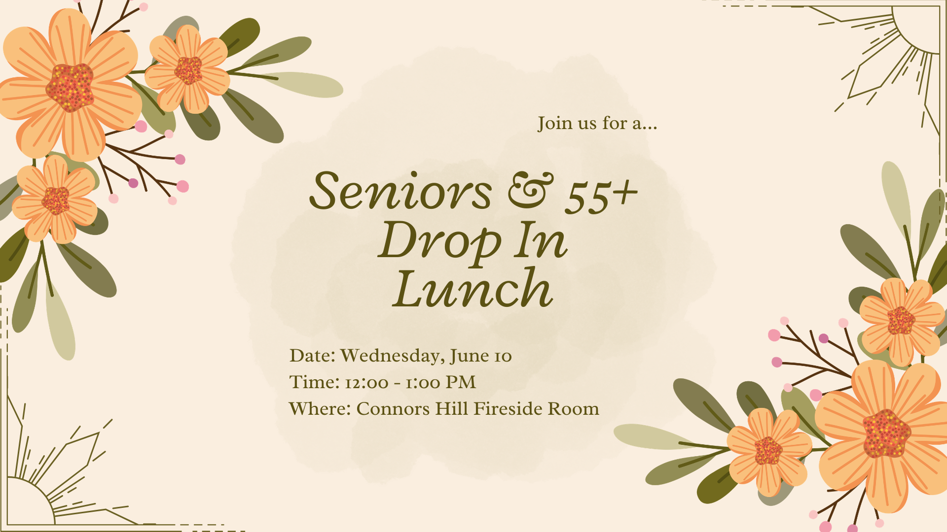 Connors Hill | Seniors Drop In Lunch