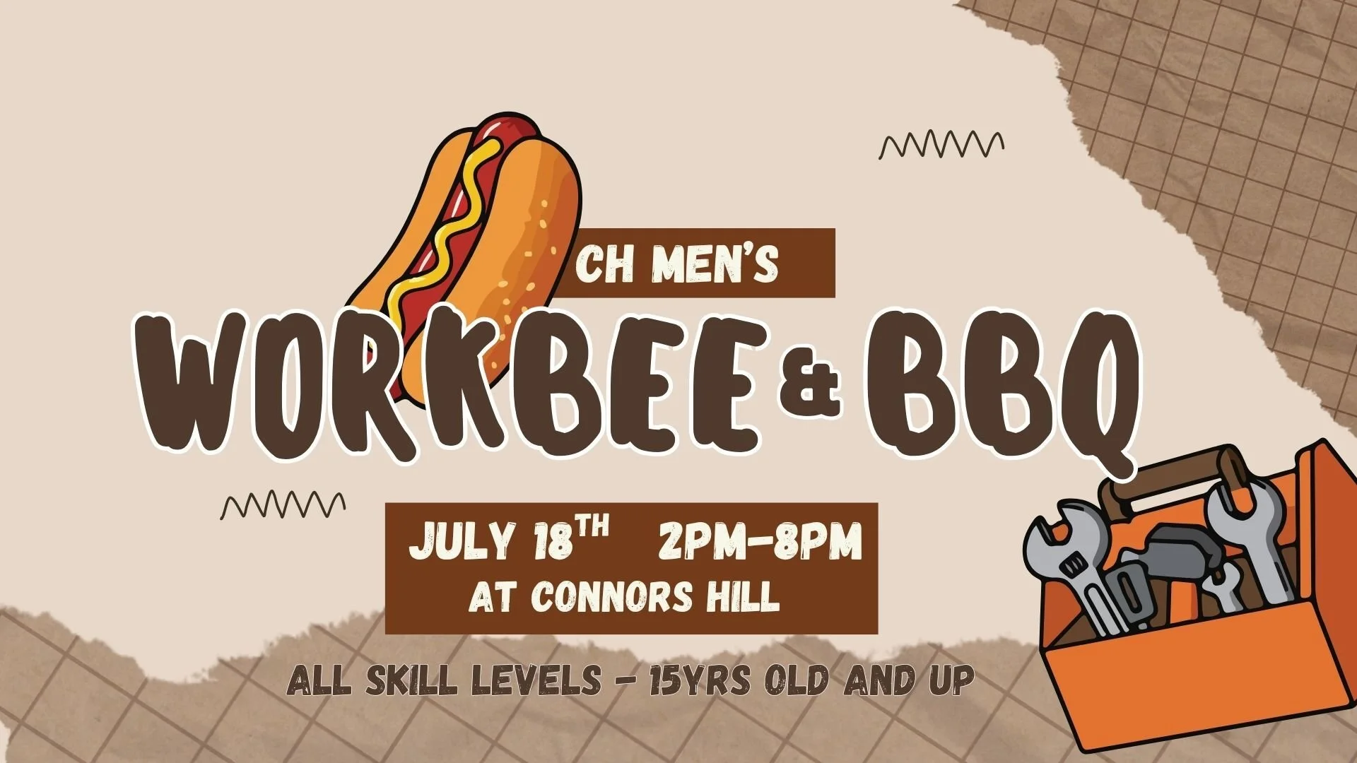 Connors Hill | Men's Workbee &amp; BBQ | July 18
