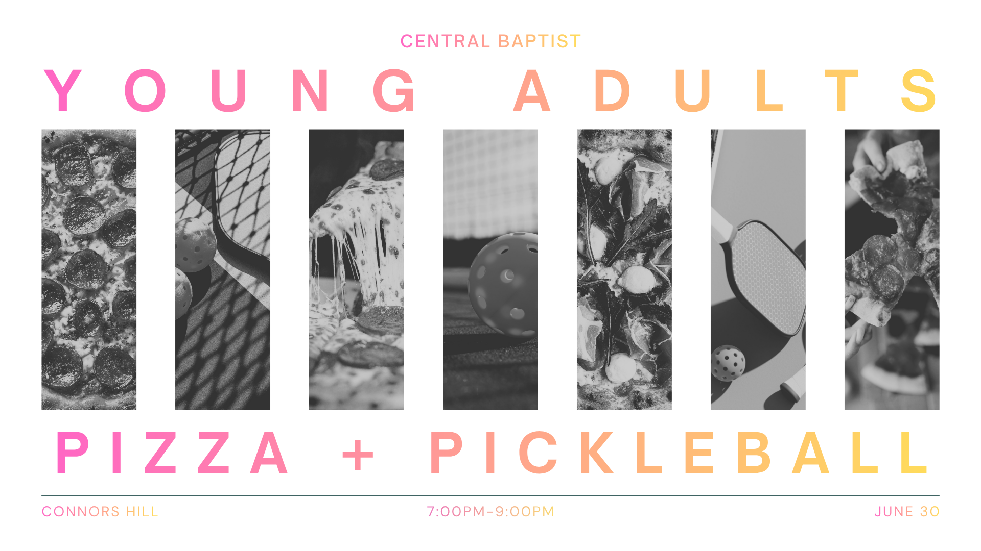 Young Adults | Pizza and Pickleball | June 30