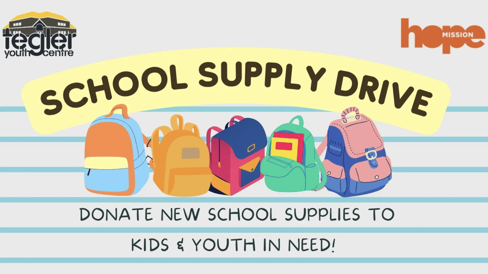 Tegler Youth Center School Supply Drive