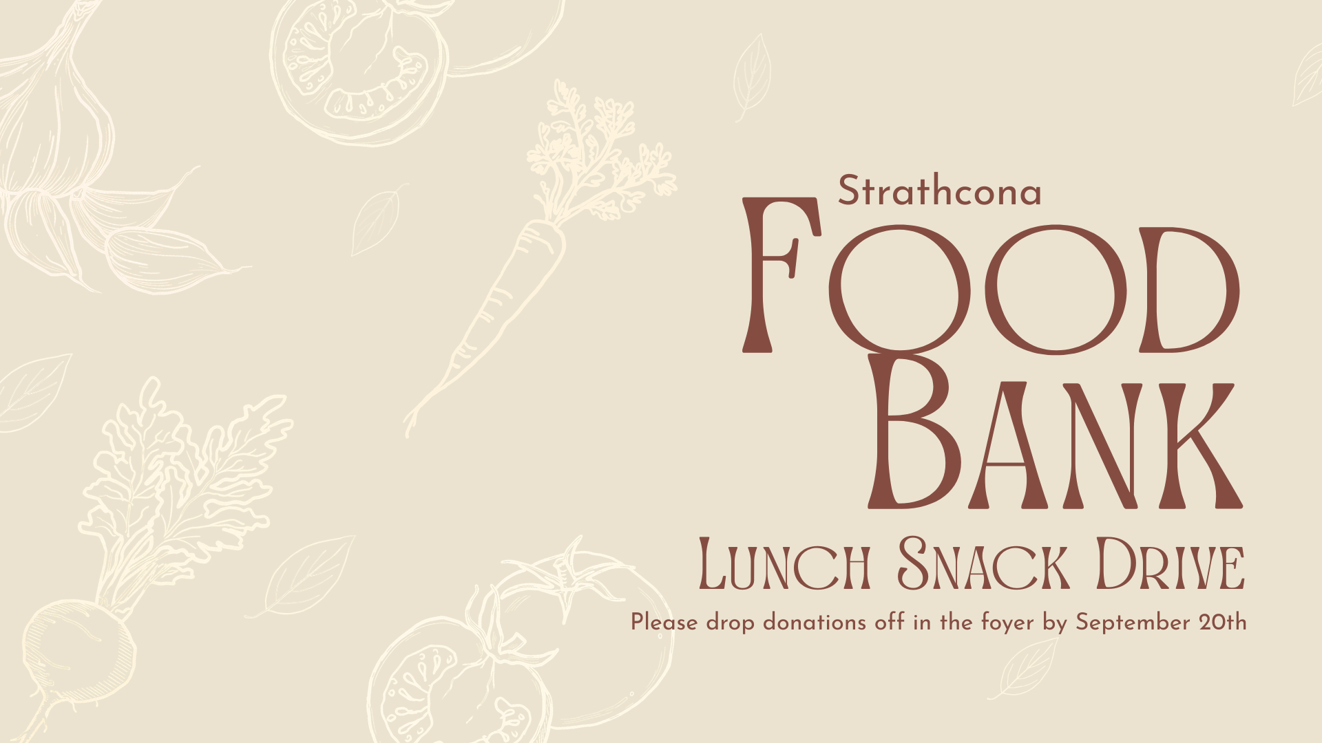Strathcona Food Bank Drive