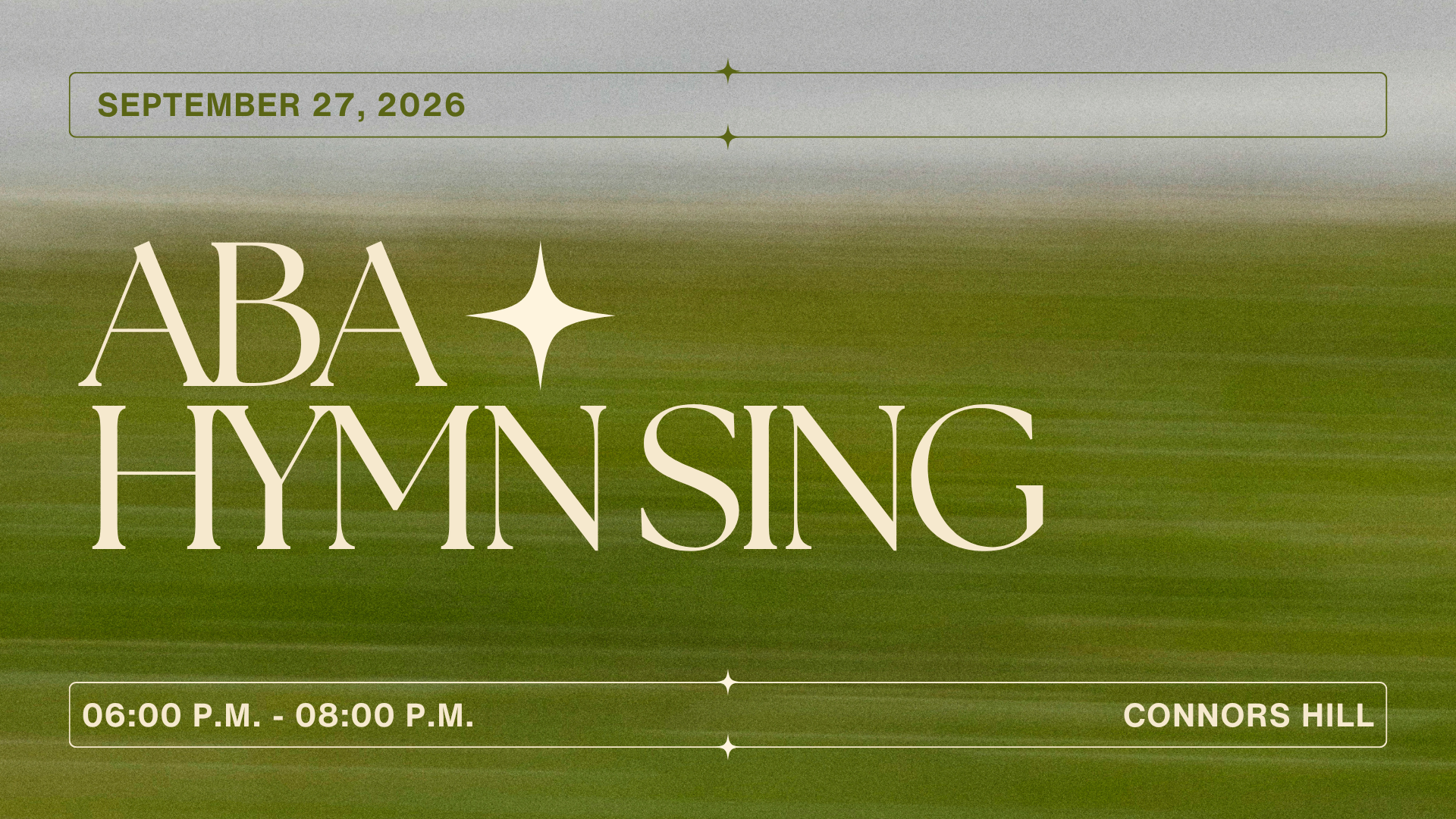 ABA Hymn Sing | September 27, 2026
